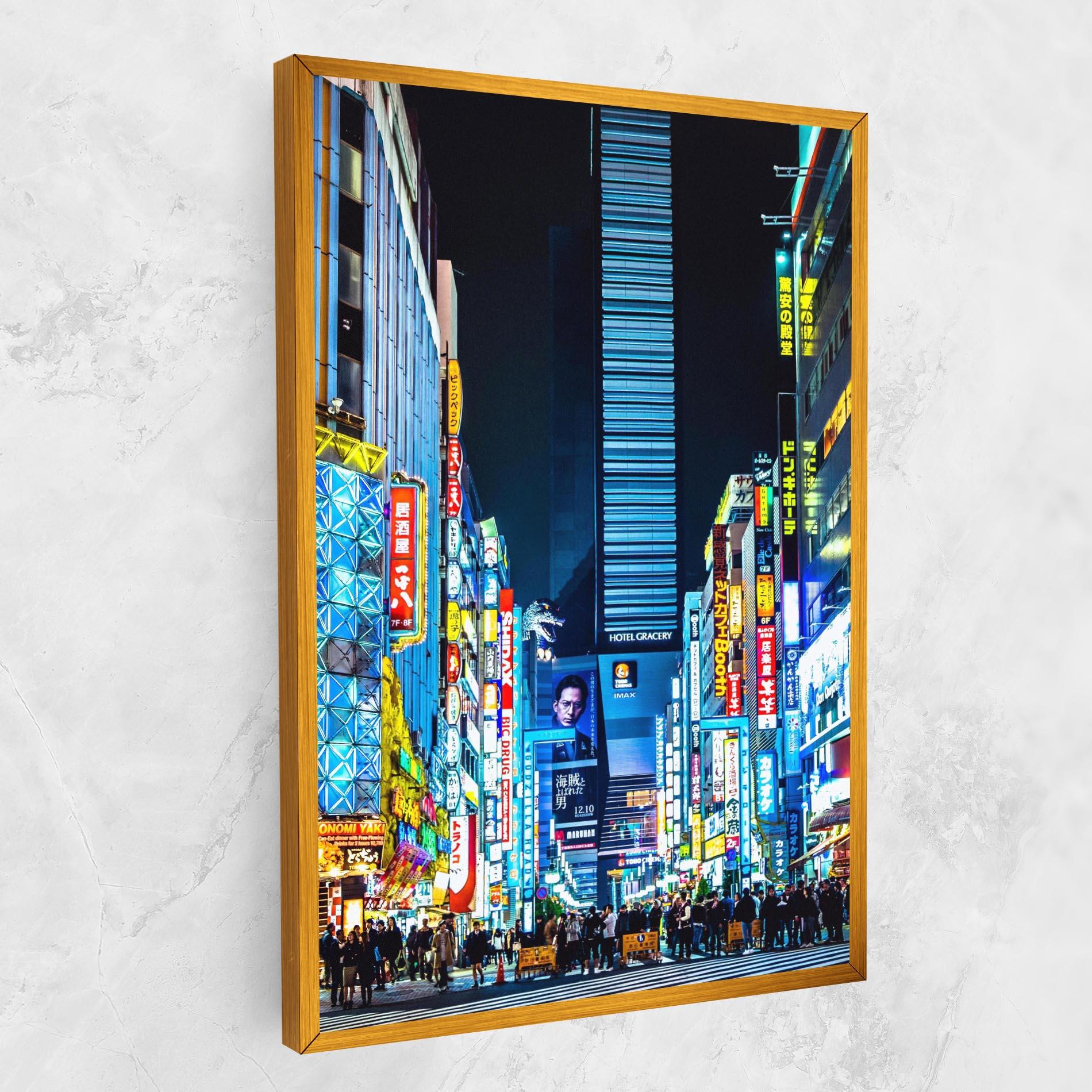 Leinwandbild Colorful City Lights mockup 1