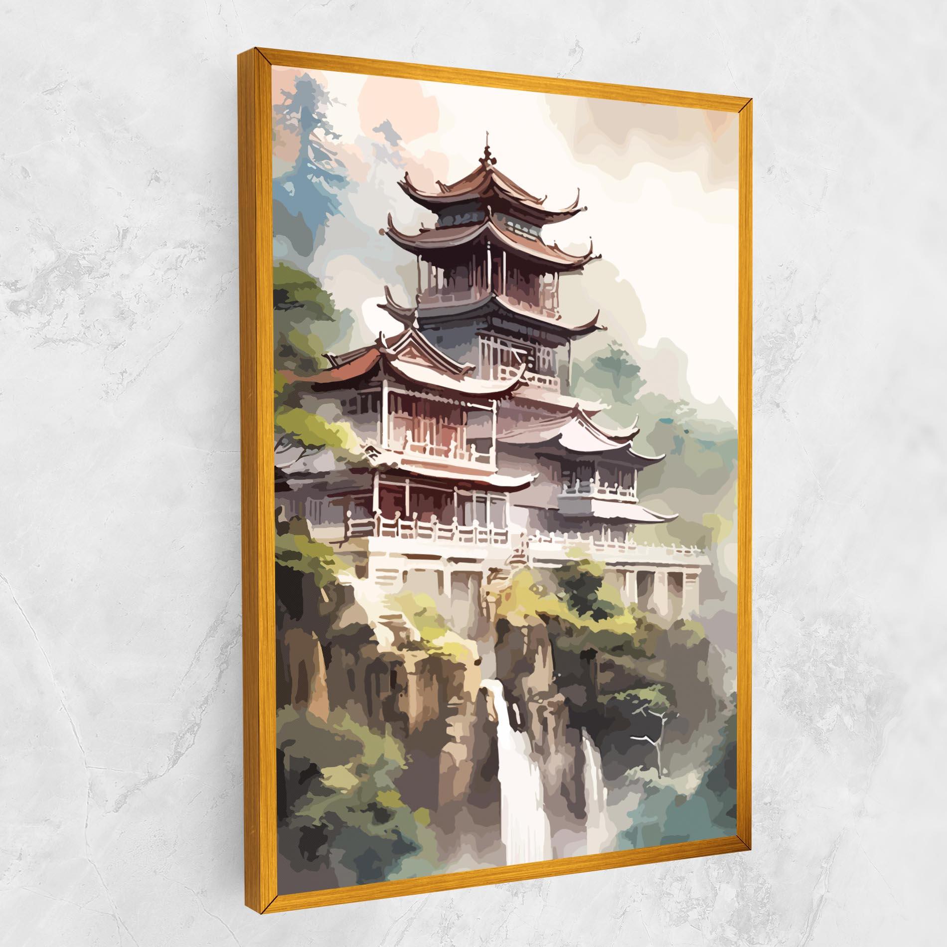 Leinwandbild Temple Painting mockup 1
