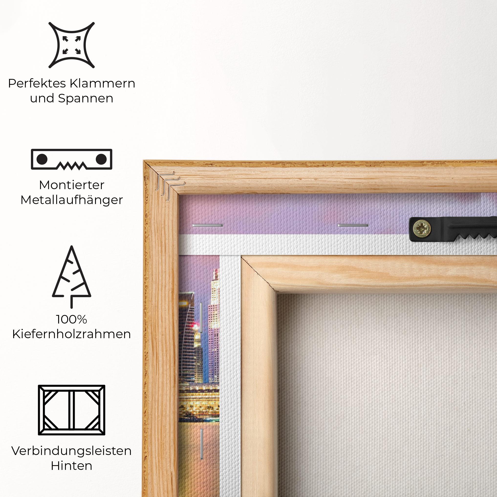 Leinwandbild Hong Kong Skyline mockup 5