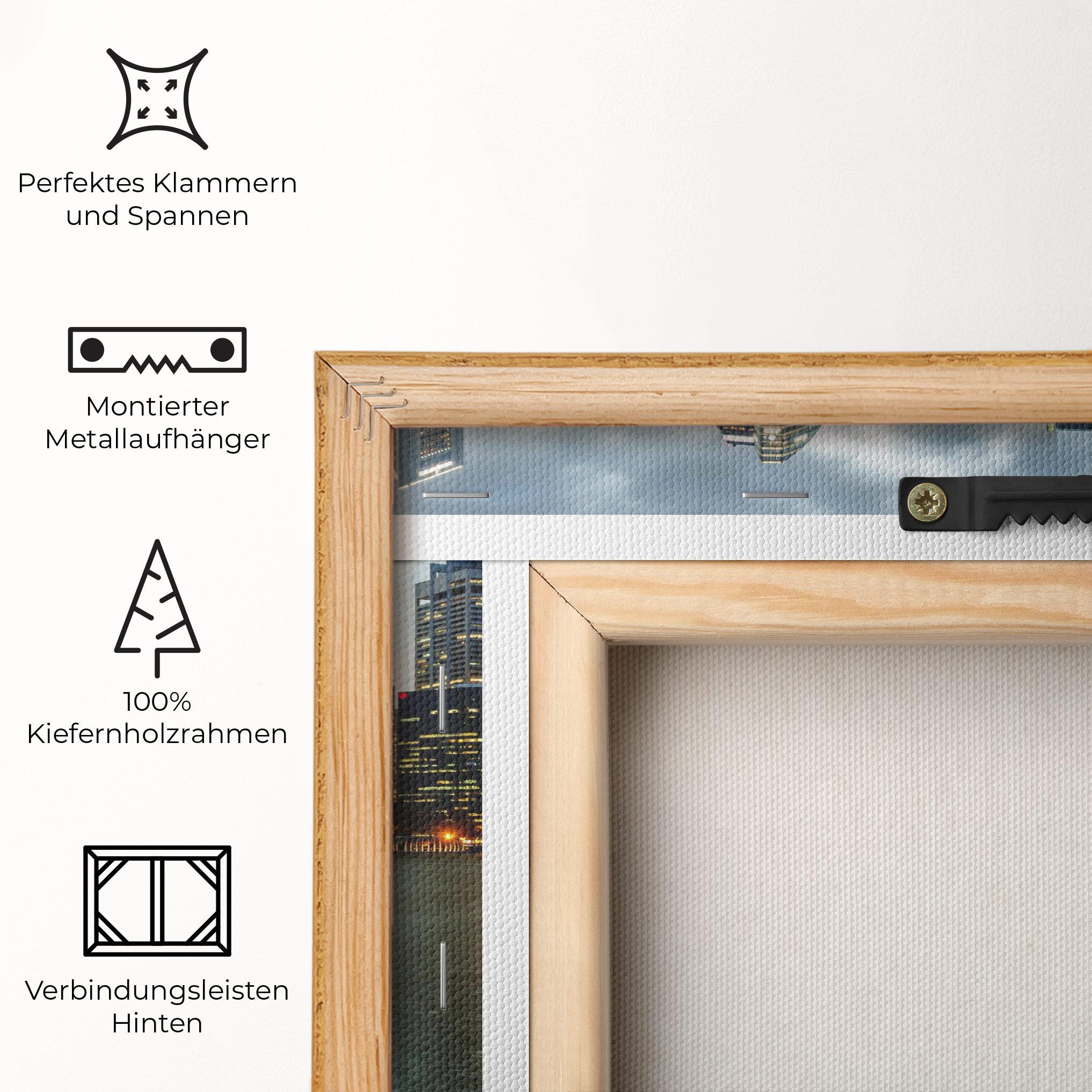 Leinwandbild Singapore Skyline mockup 5