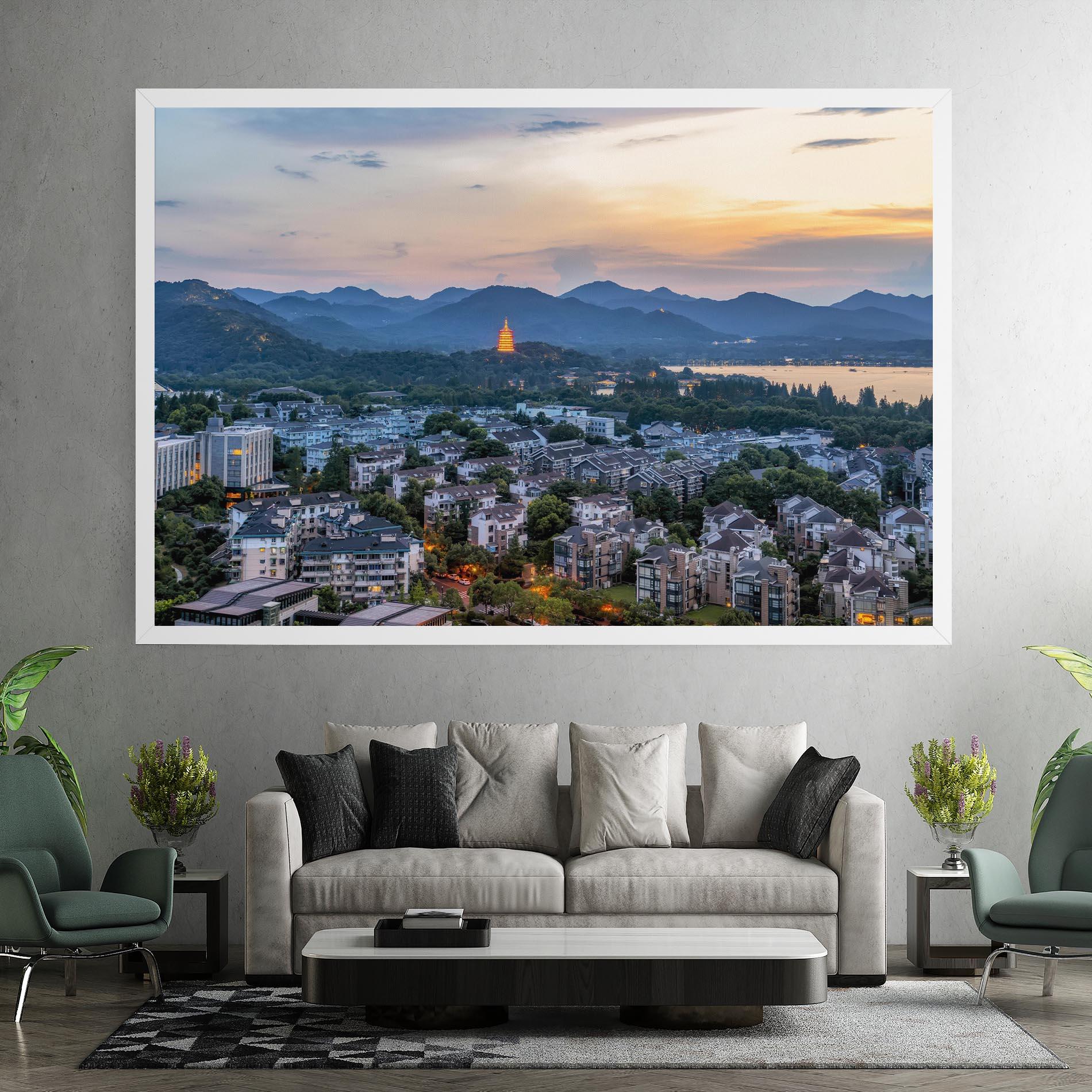 Leinwandbild Hangzhou China mockup 7