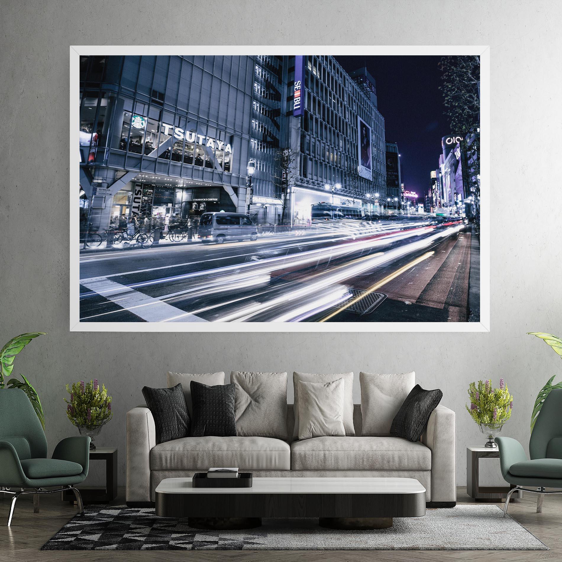 Leinwandbild Road Traffic mockup 7