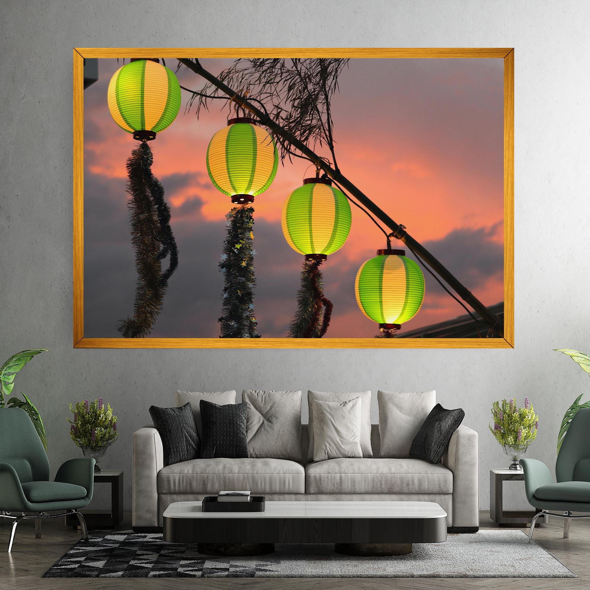 Leinwandbild Green Lights mockup 7