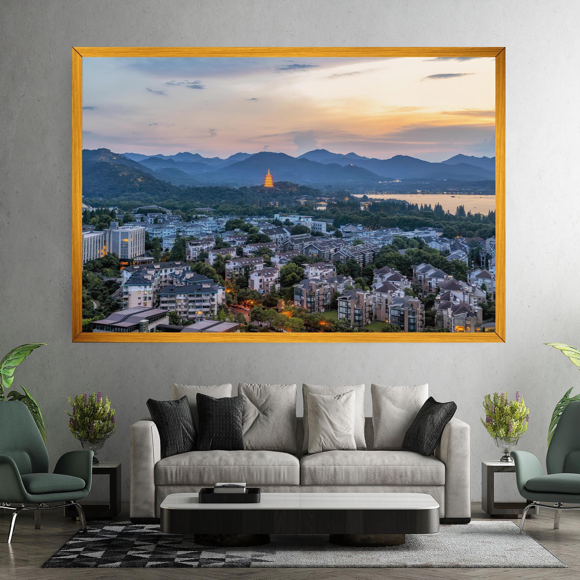 Leinwandbild Hangzhou China mockup 7