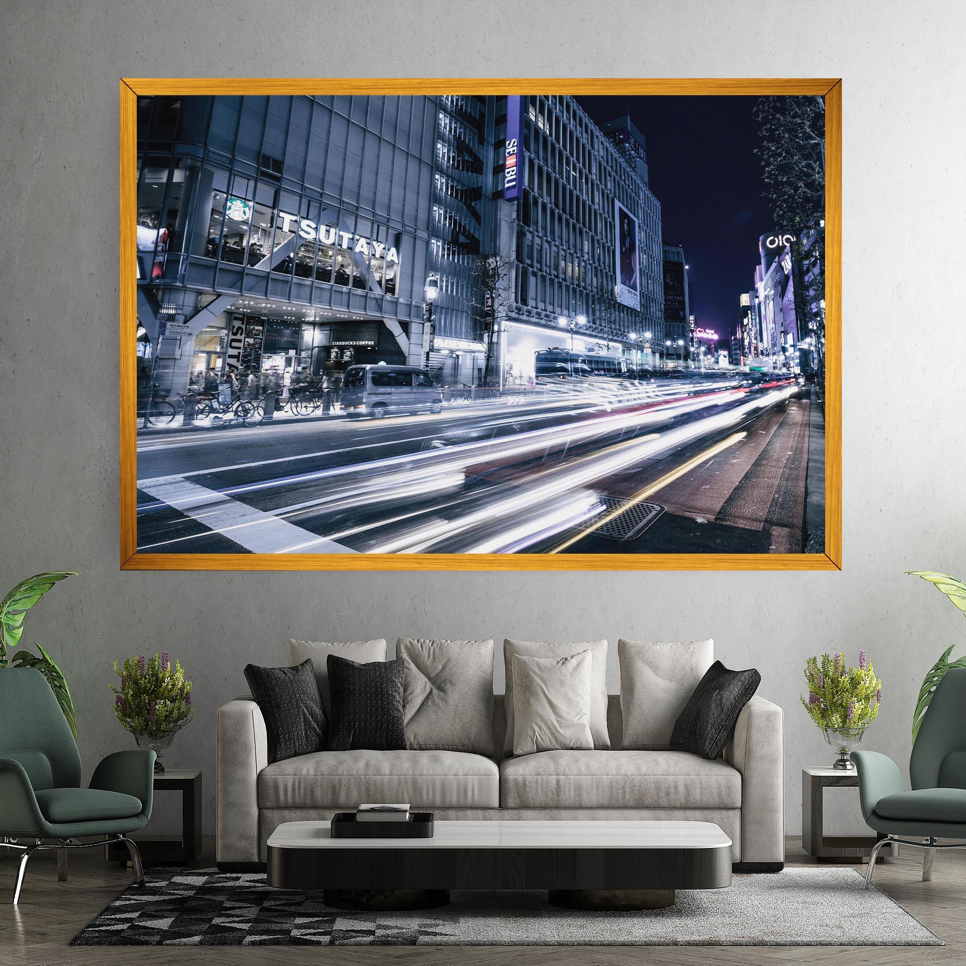 Leinwandbild Road Traffic mockup 7