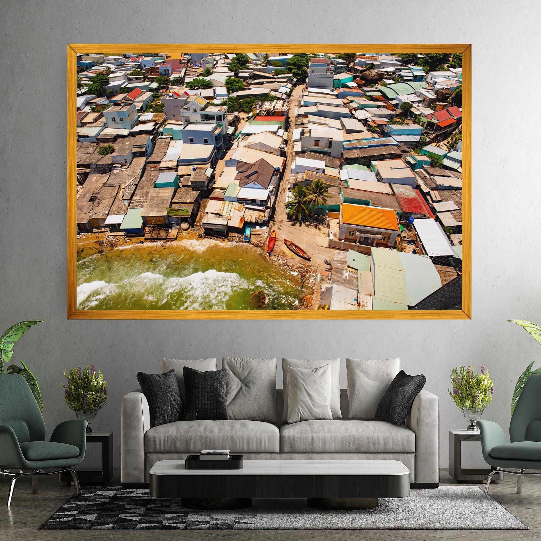 Leinwandbild Vietnam Slums mockup 7