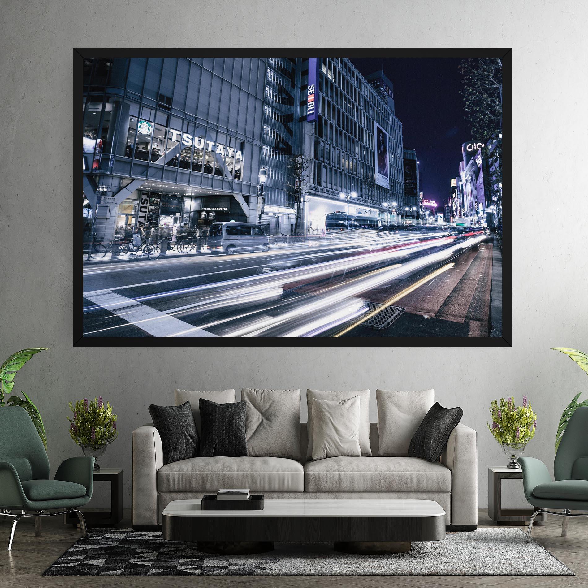 Leinwandbild Road Traffic mockup 7