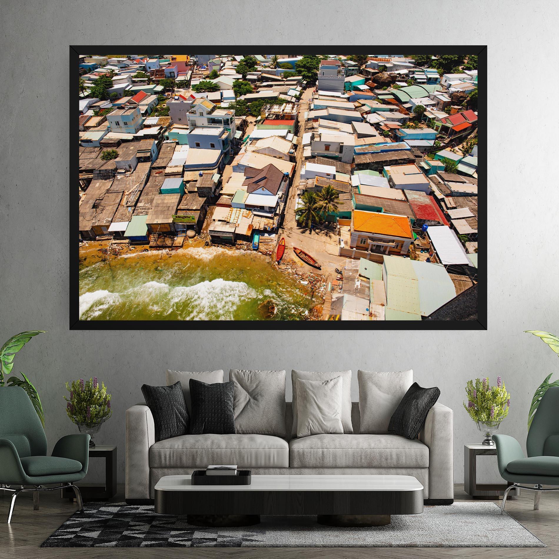 Leinwandbild Vietnam Slums mockup 7
