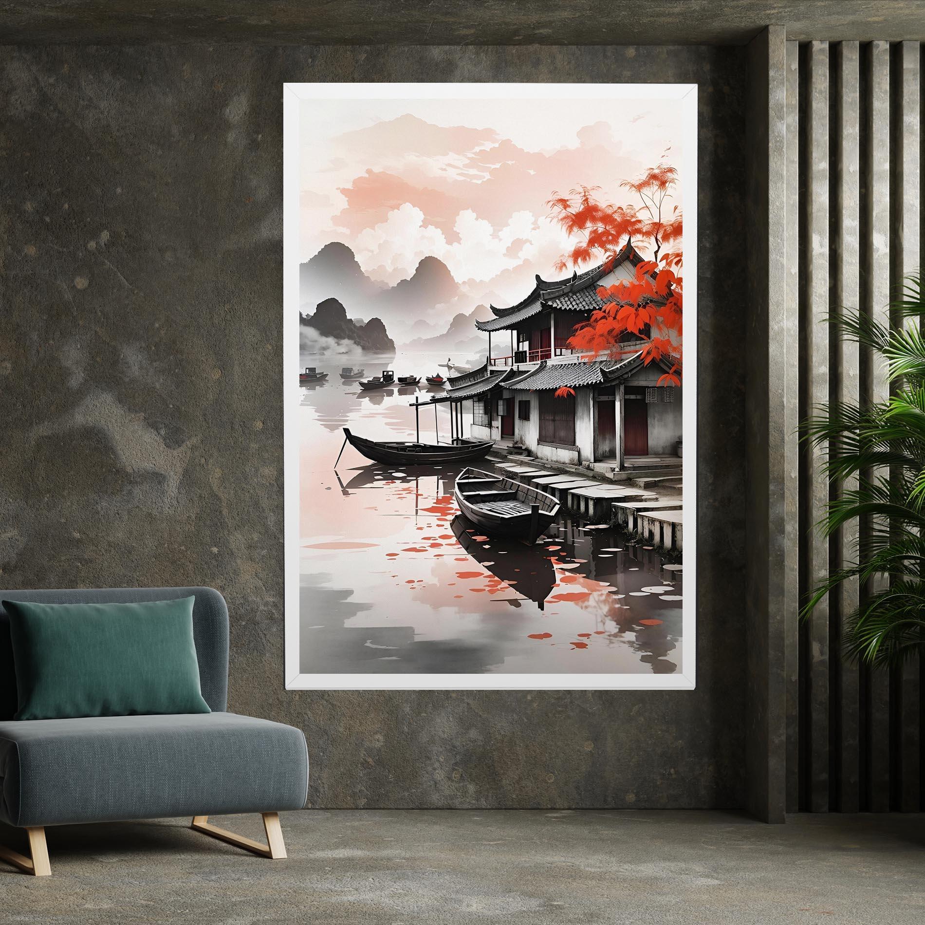 Leinwandbild Architecture Reflections mockup 7