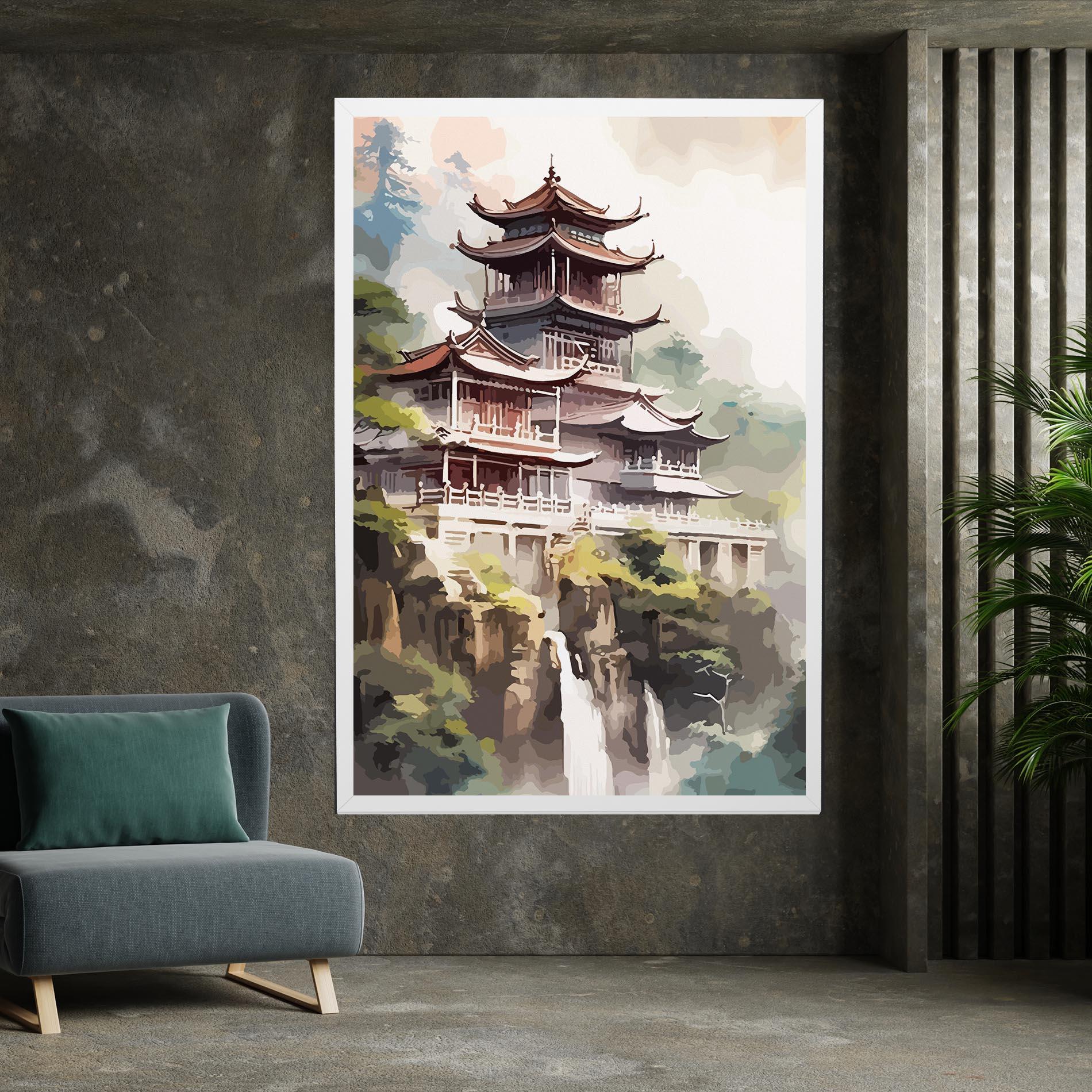 Leinwandbild Temple Painting mockup 7