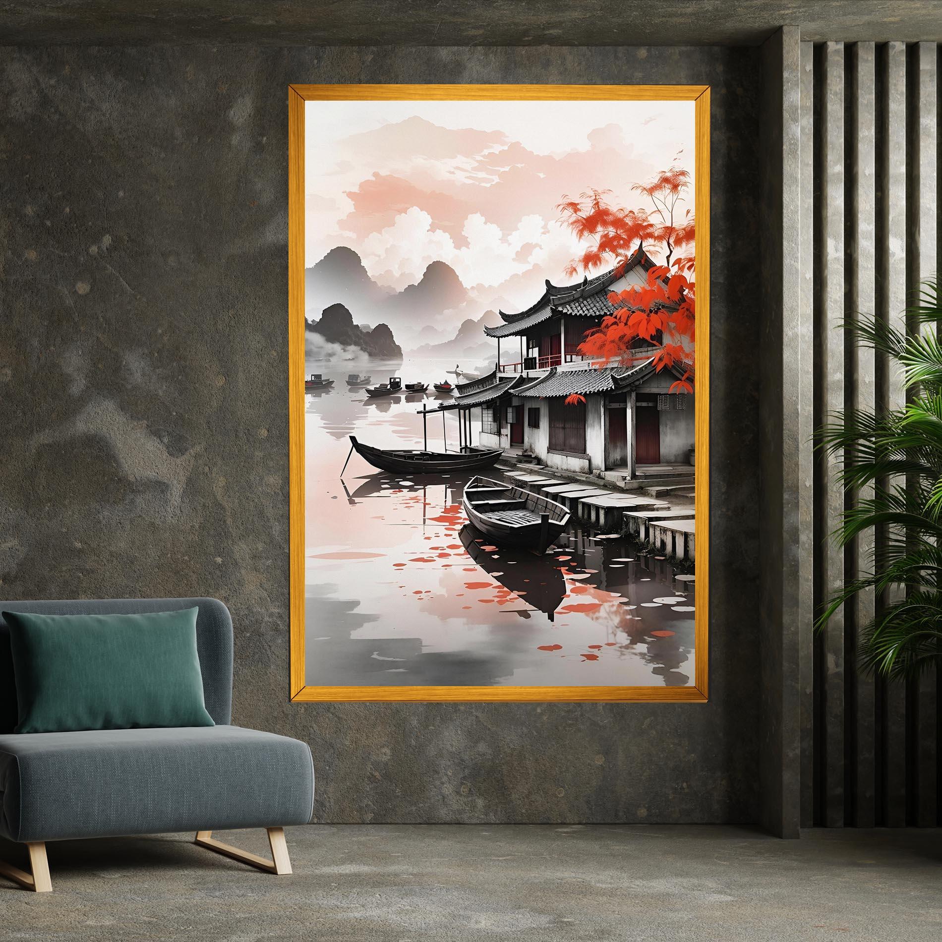 Leinwandbild Architecture Reflections mockup 7
