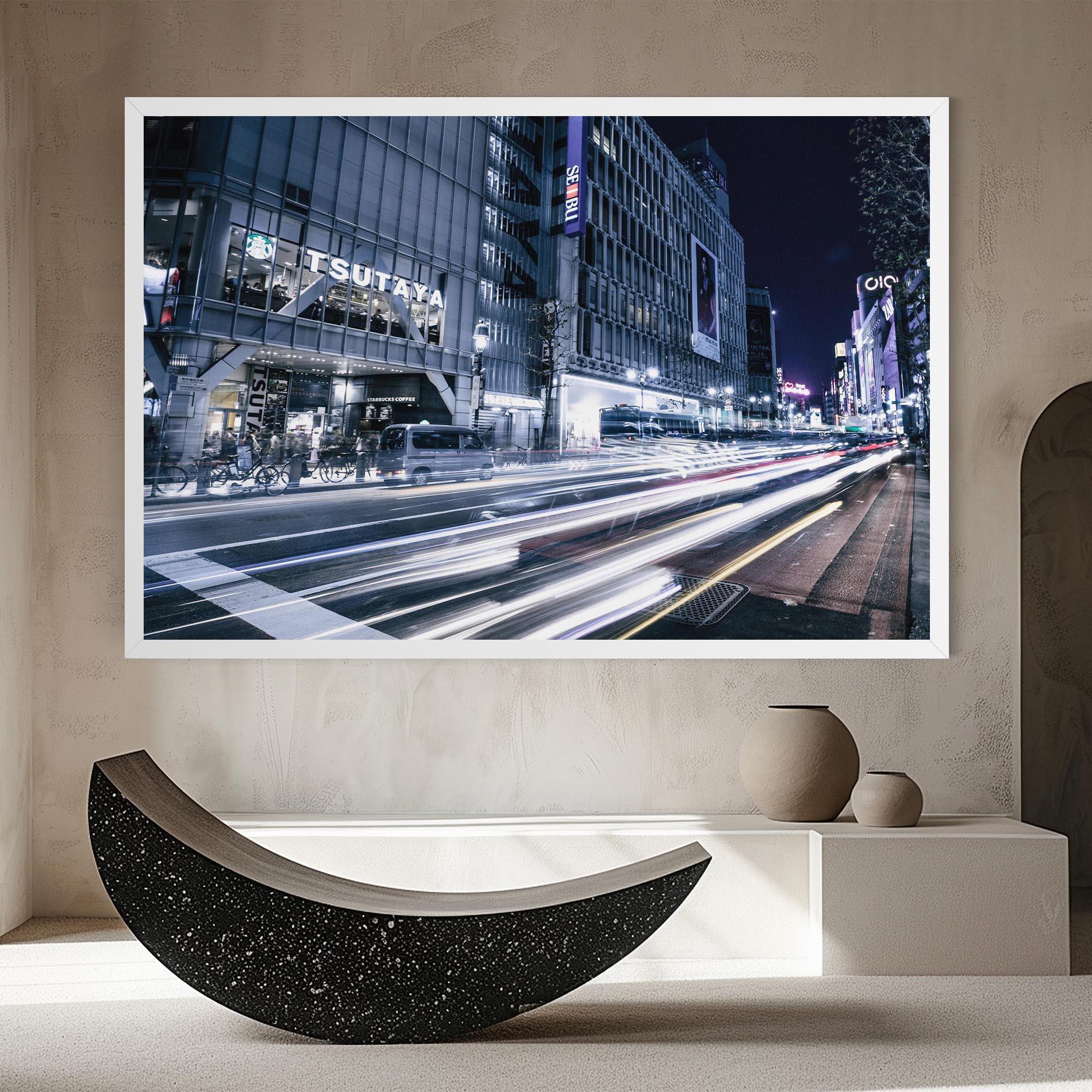 Leinwandbild Road Traffic mockup 8