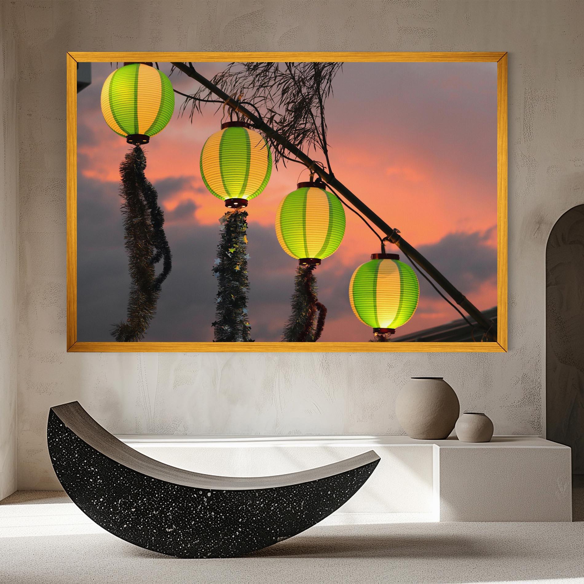 Leinwandbild Green Lights mockup 8