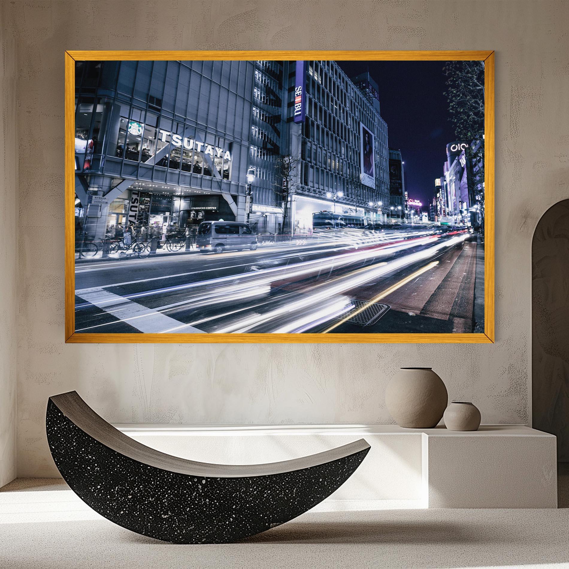 Leinwandbild Road Traffic mockup 8