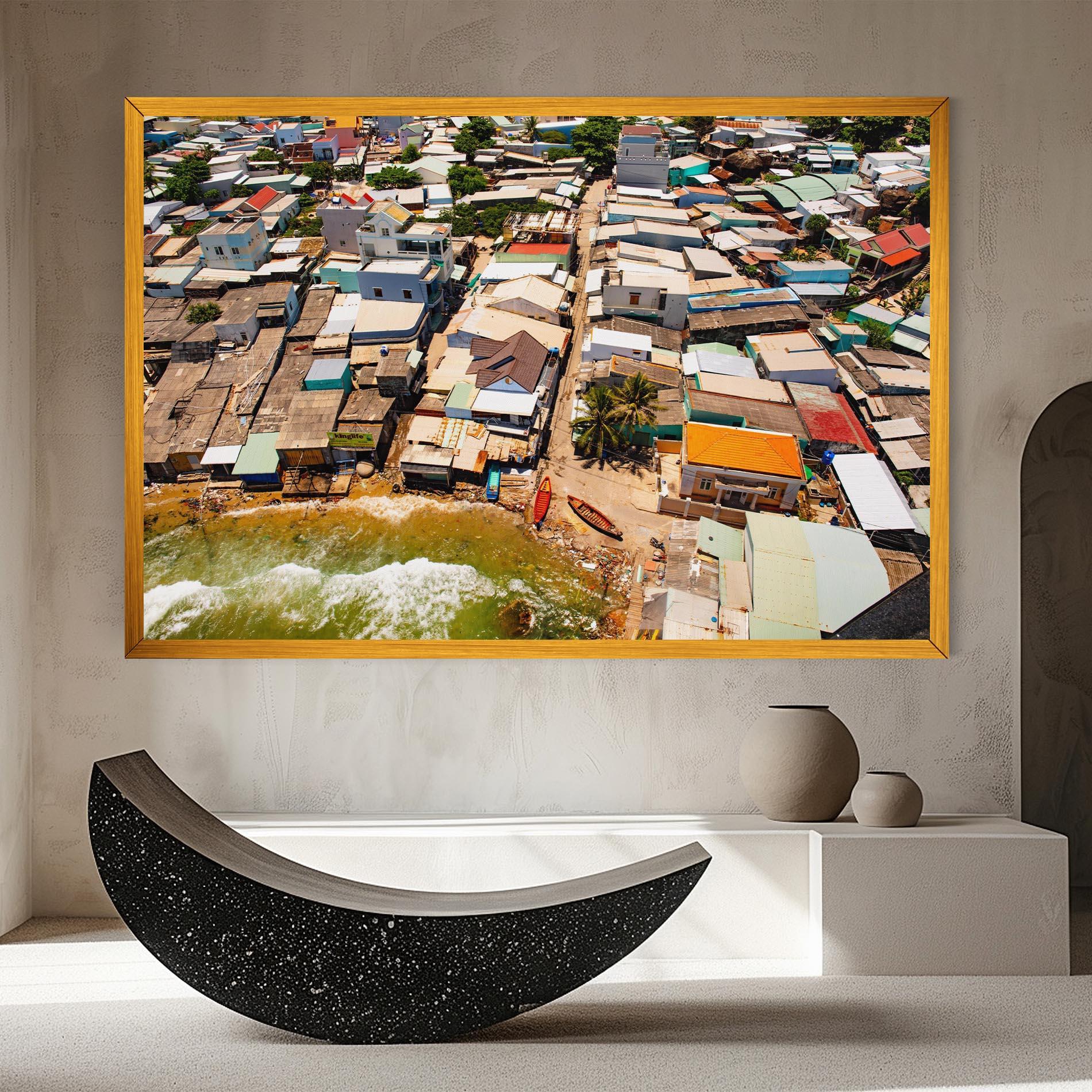 Leinwandbild Vietnam Slums mockup 8