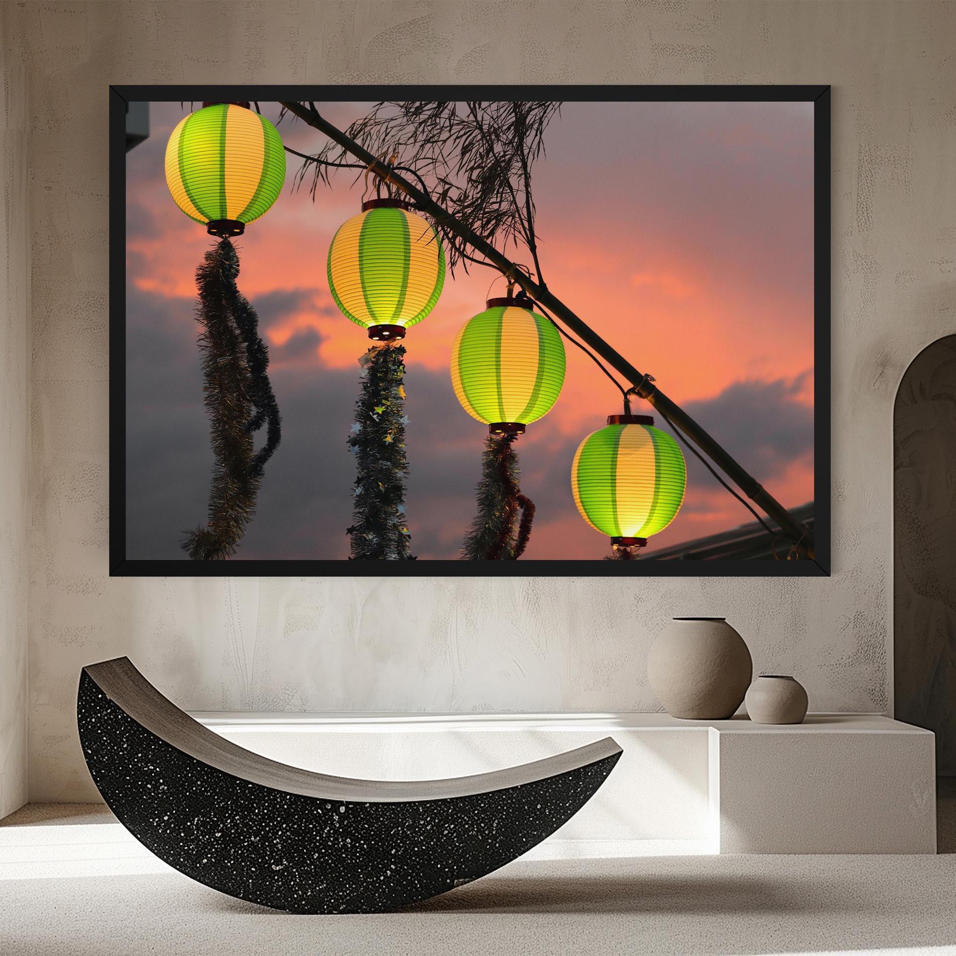 Leinwandbild Green Lights mockup 8