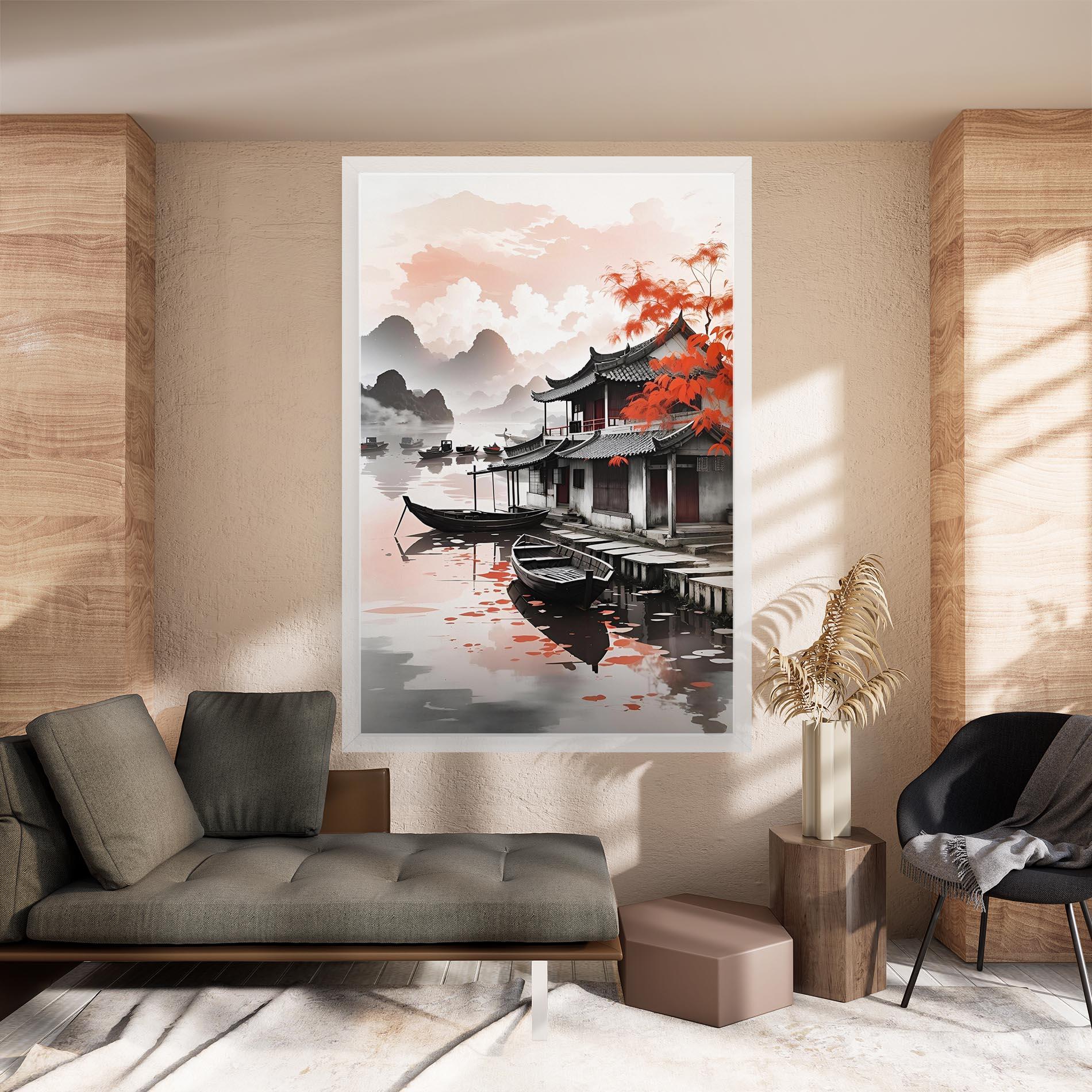 Leinwandbild Architecture Reflections mockup 8