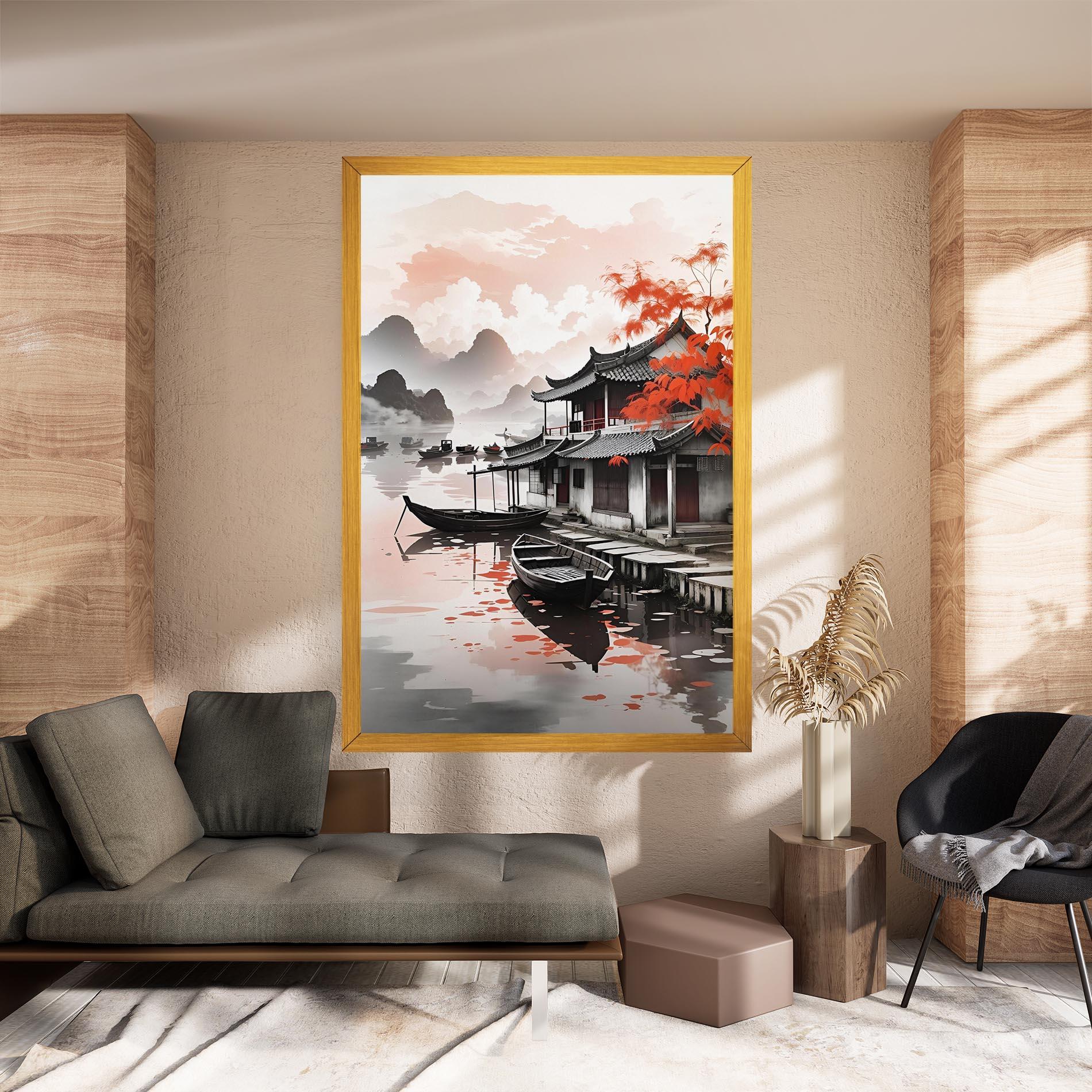 Leinwandbild Architecture Reflections mockup 8