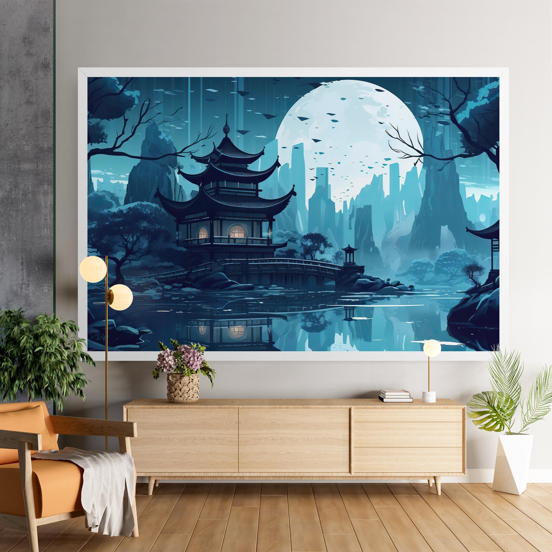 Leinwandbild Chinese Cartoon mockup 9