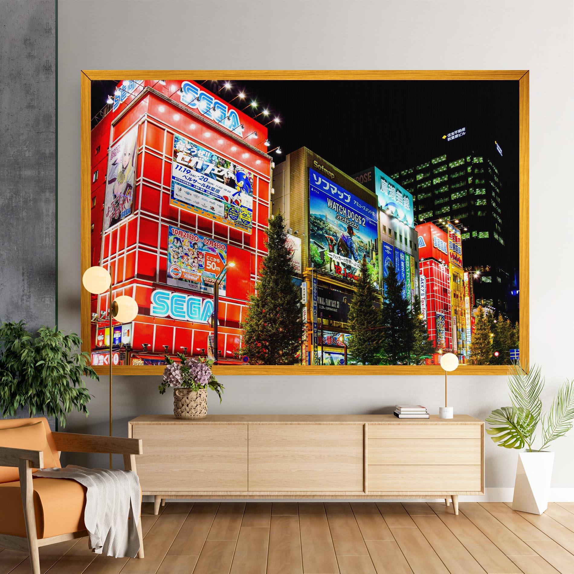 Leinwandbild Akihabara Night mockup 9