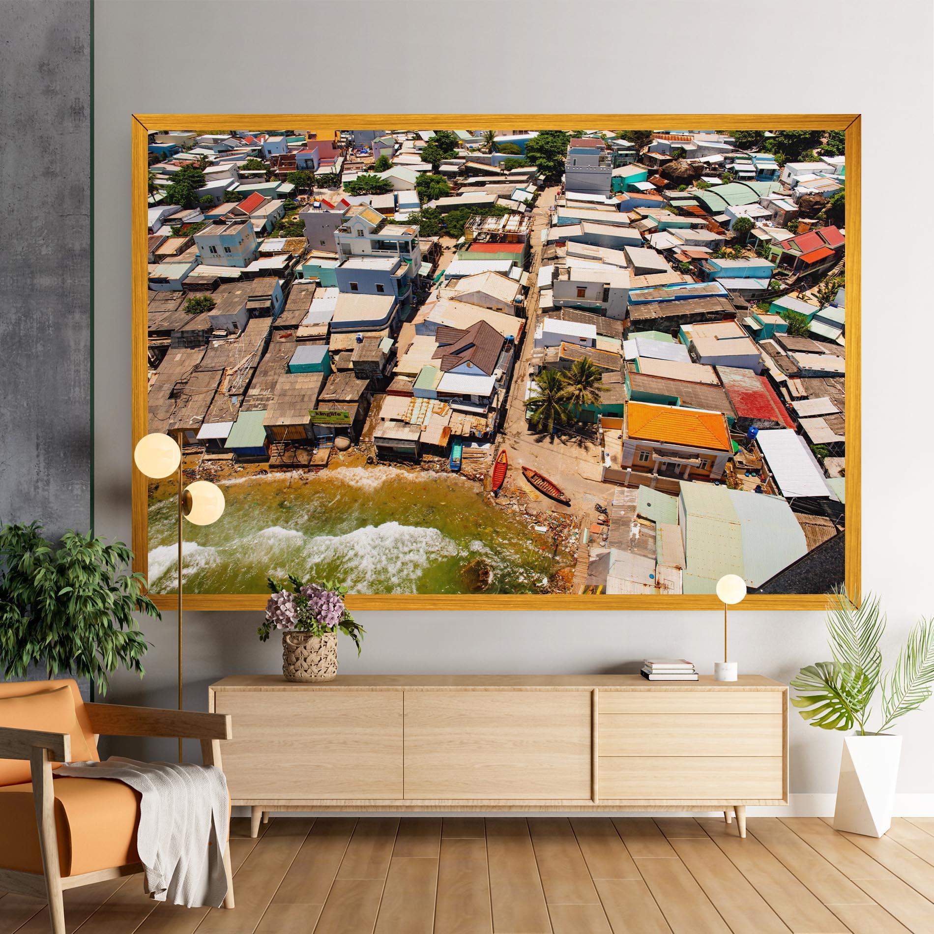 Leinwandbild Vietnam Slums mockup 9