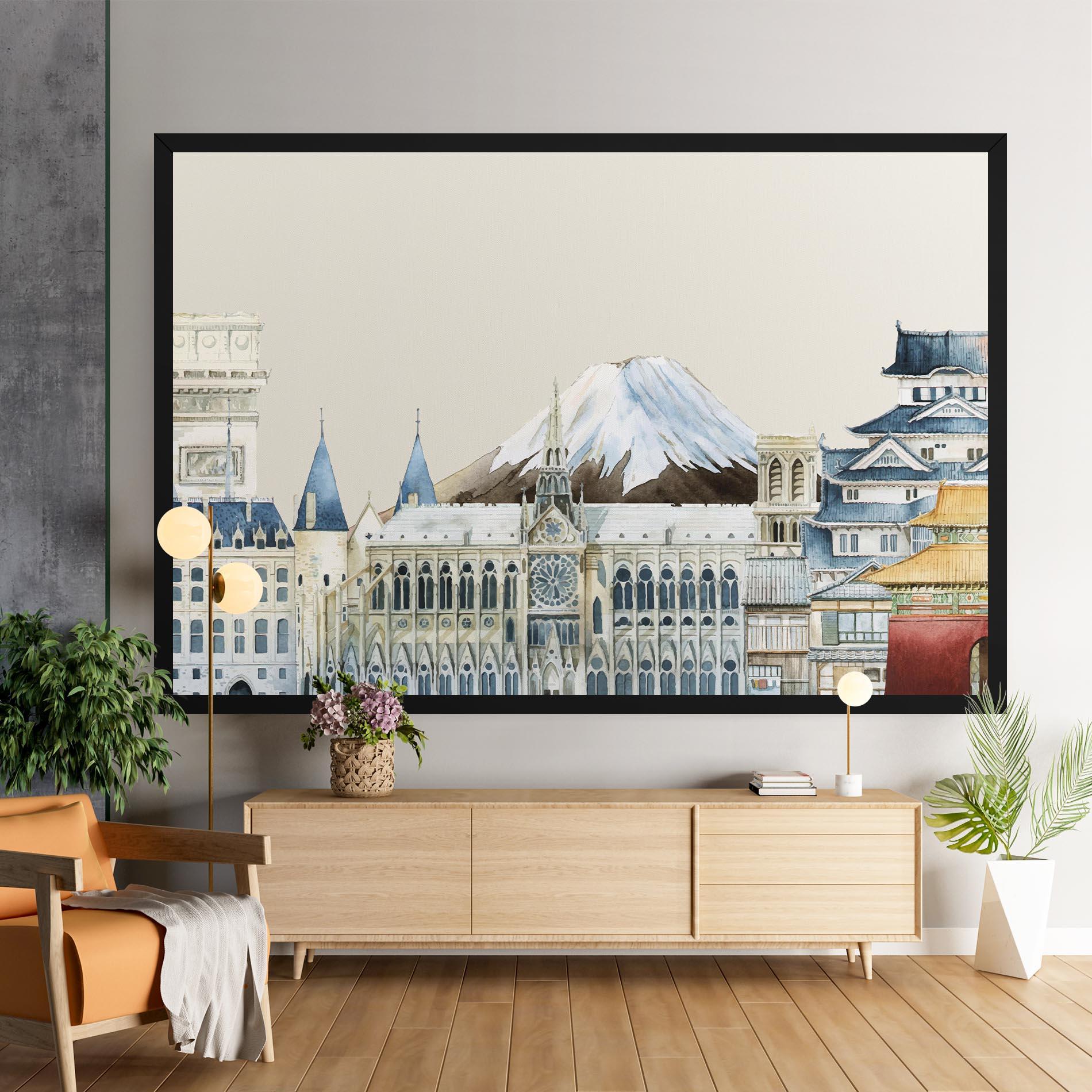 Leinwandbild City Mix mockup 9