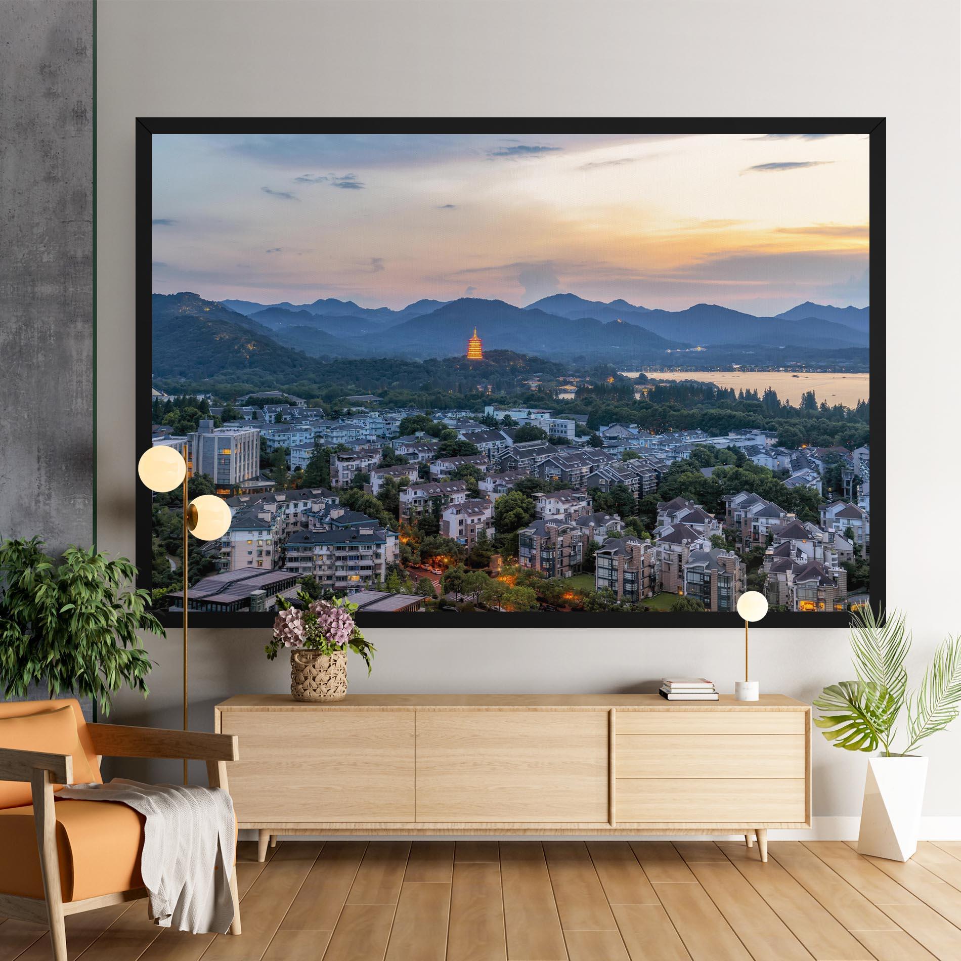 Leinwandbild Hangzhou China mockup 9