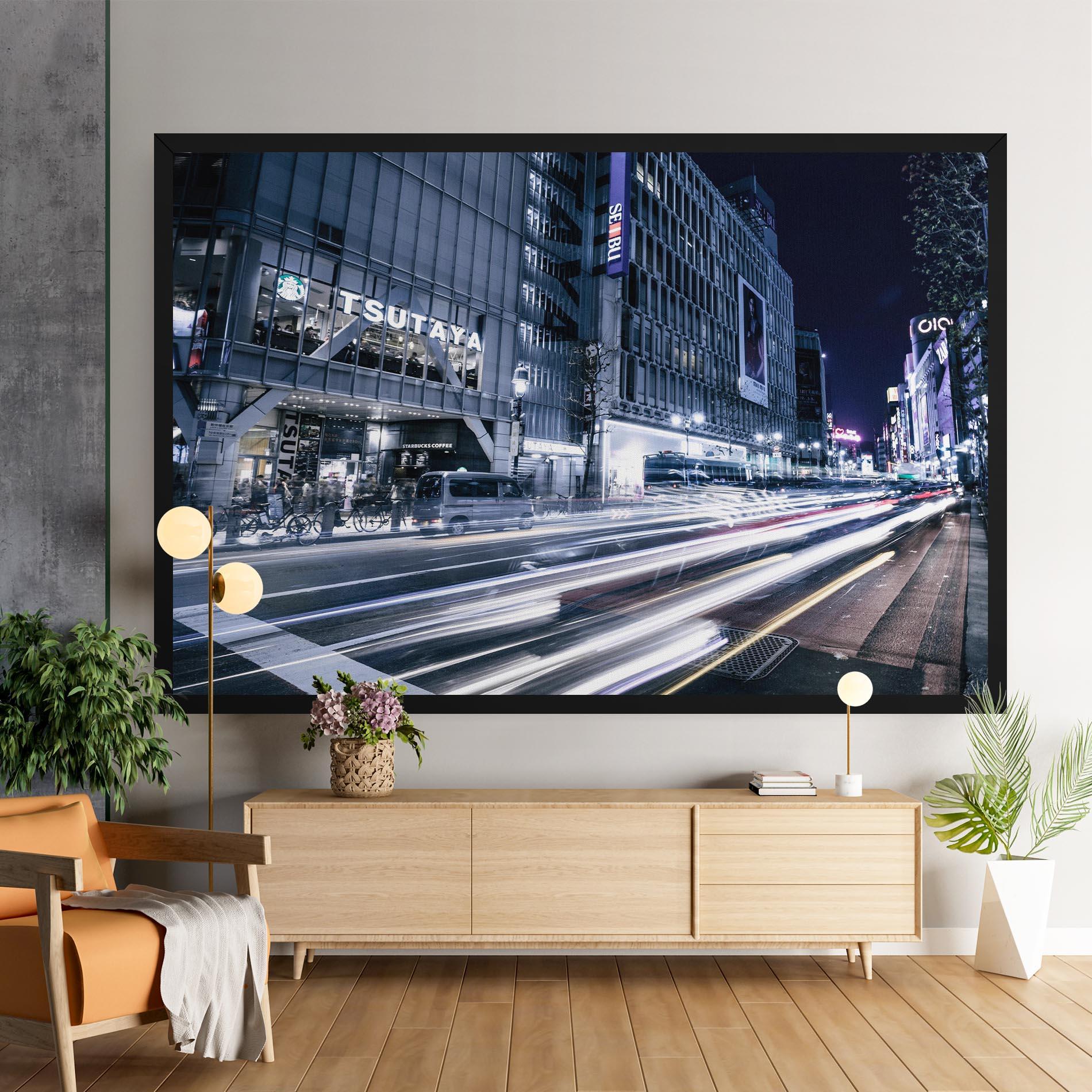 Leinwandbild Road Traffic mockup 9