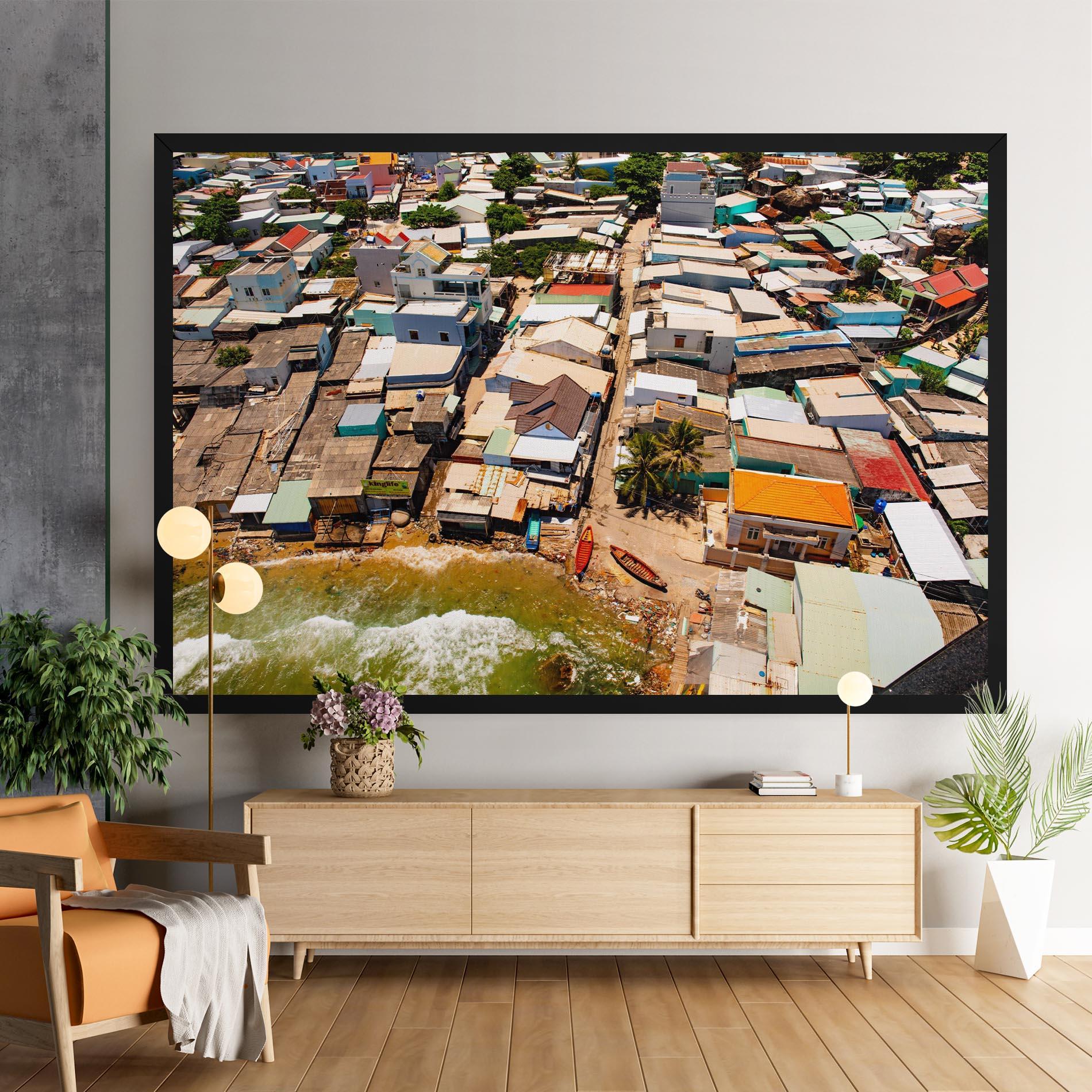 Leinwandbild Vietnam Slums mockup 9