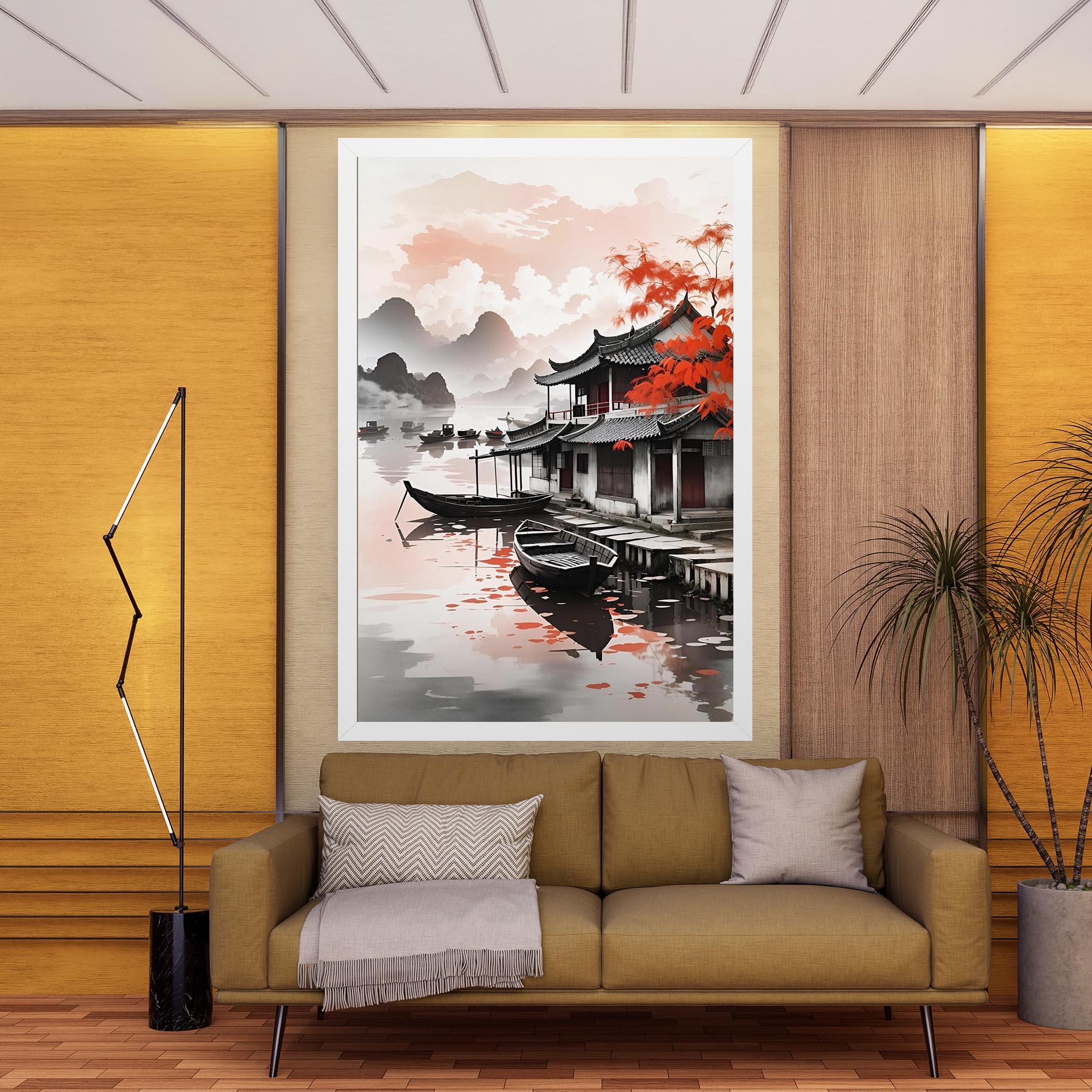 Leinwandbild Architecture Reflections mockup 9