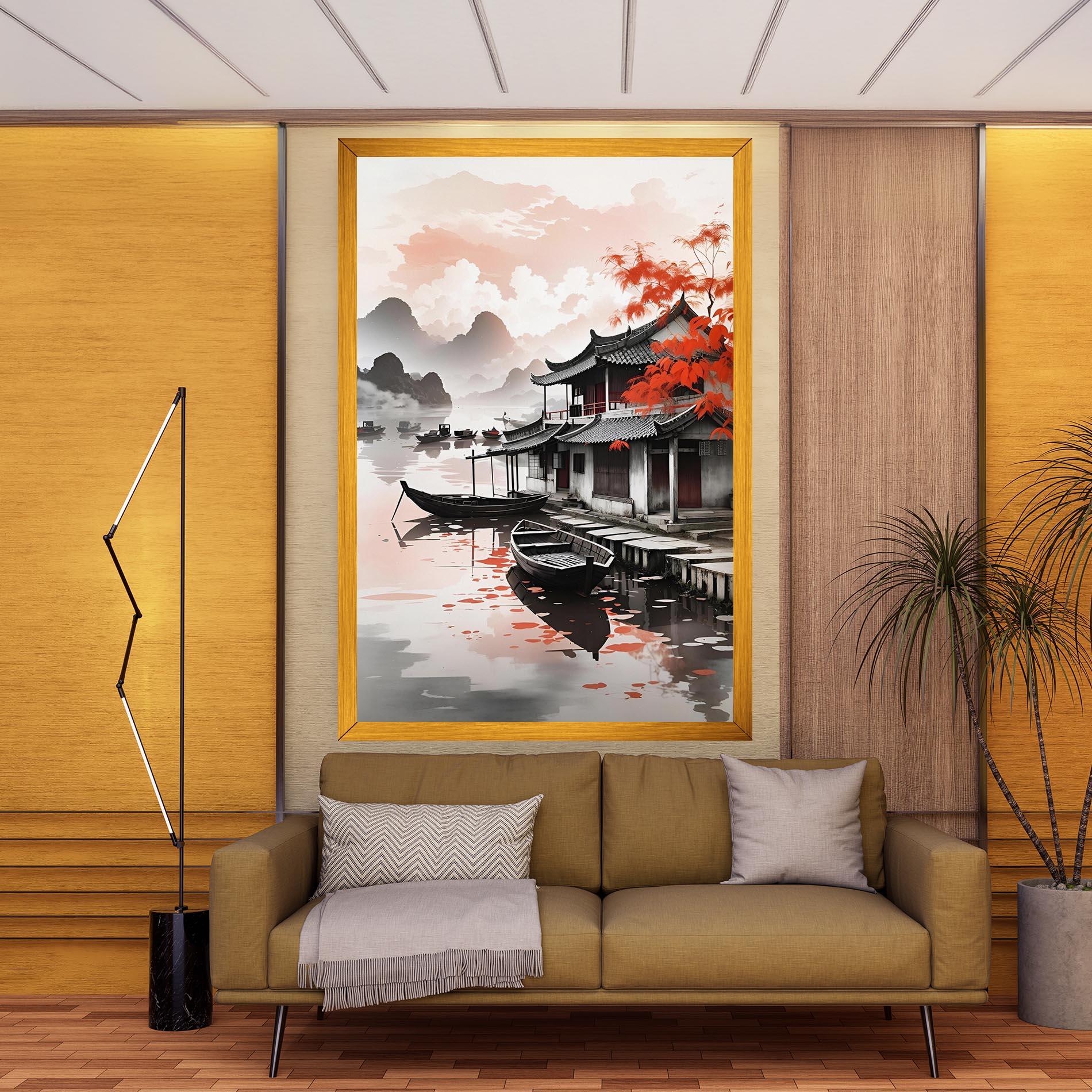 Leinwandbild Architecture Reflections mockup 9