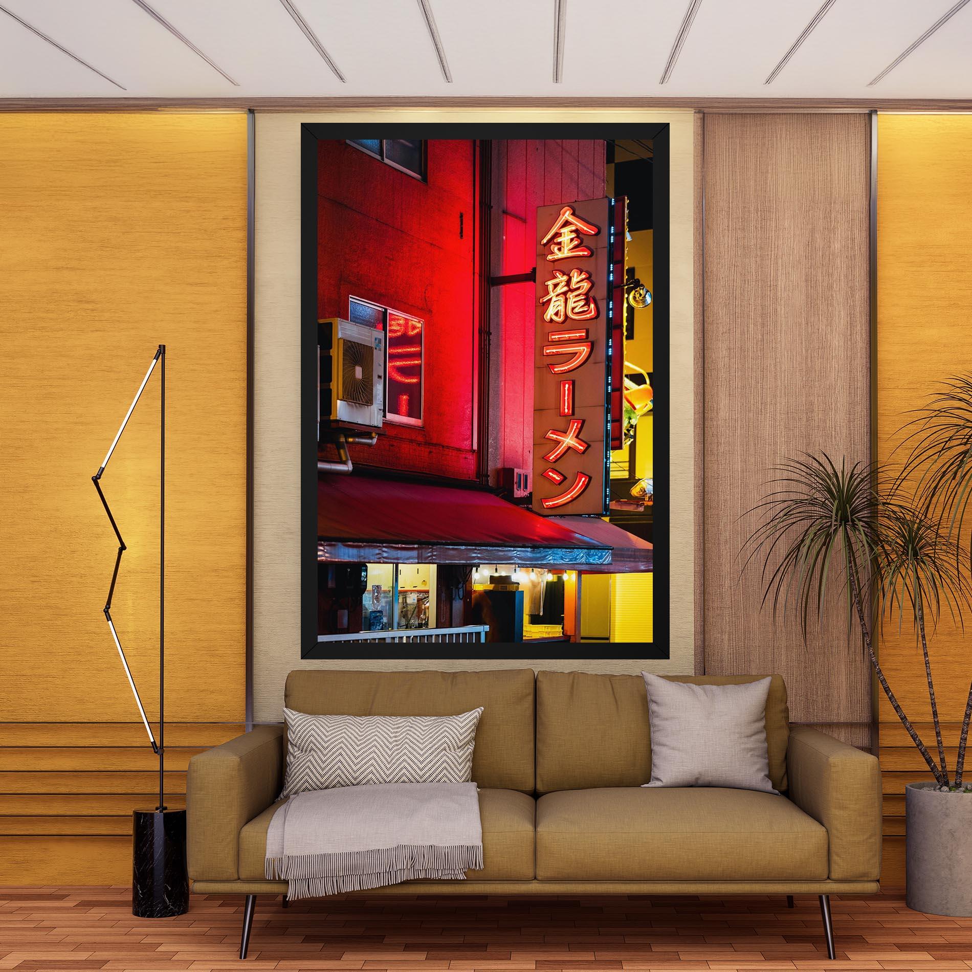 Leinwandbild Ramen Restaurant mockup 9