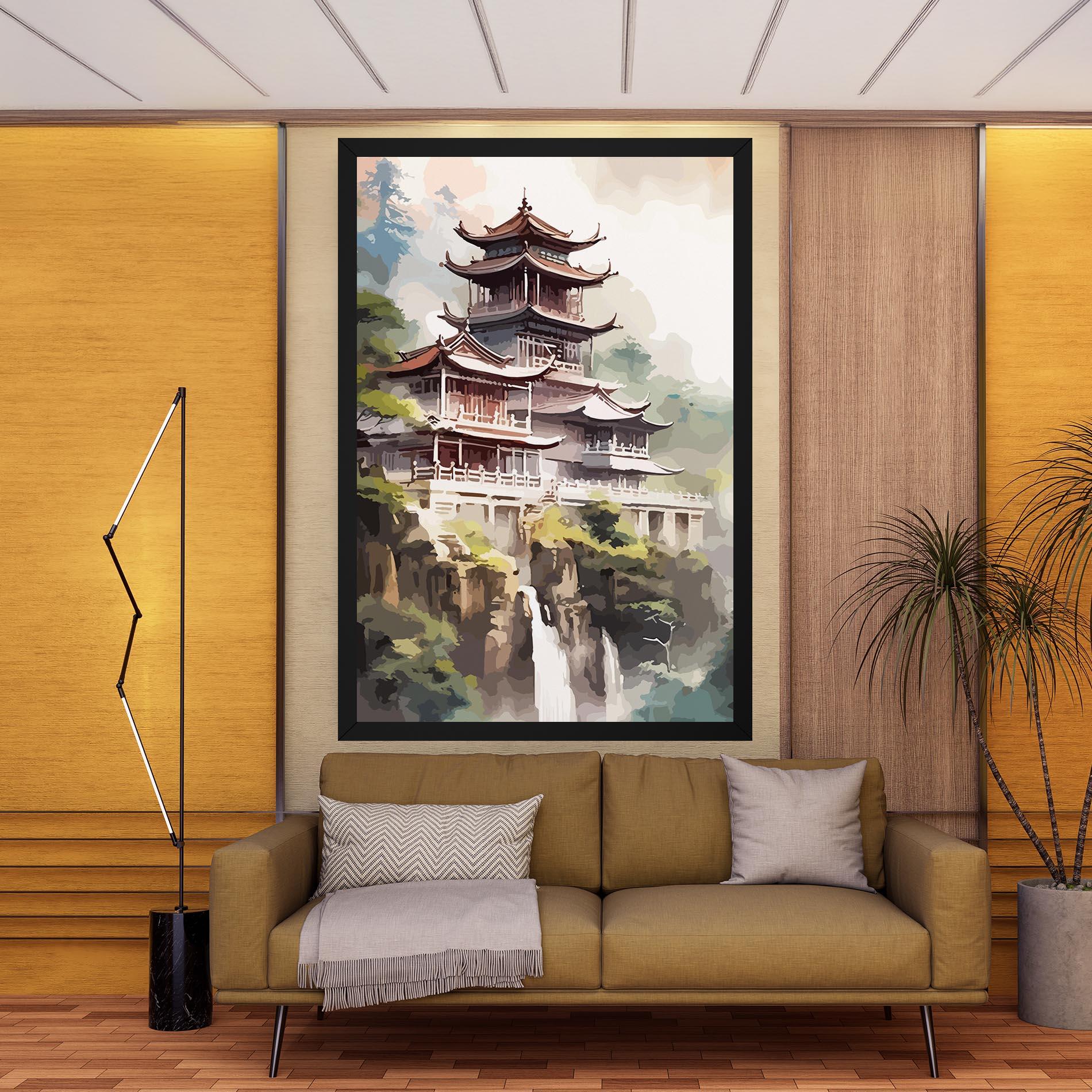 Leinwandbild Temple Painting mockup 9