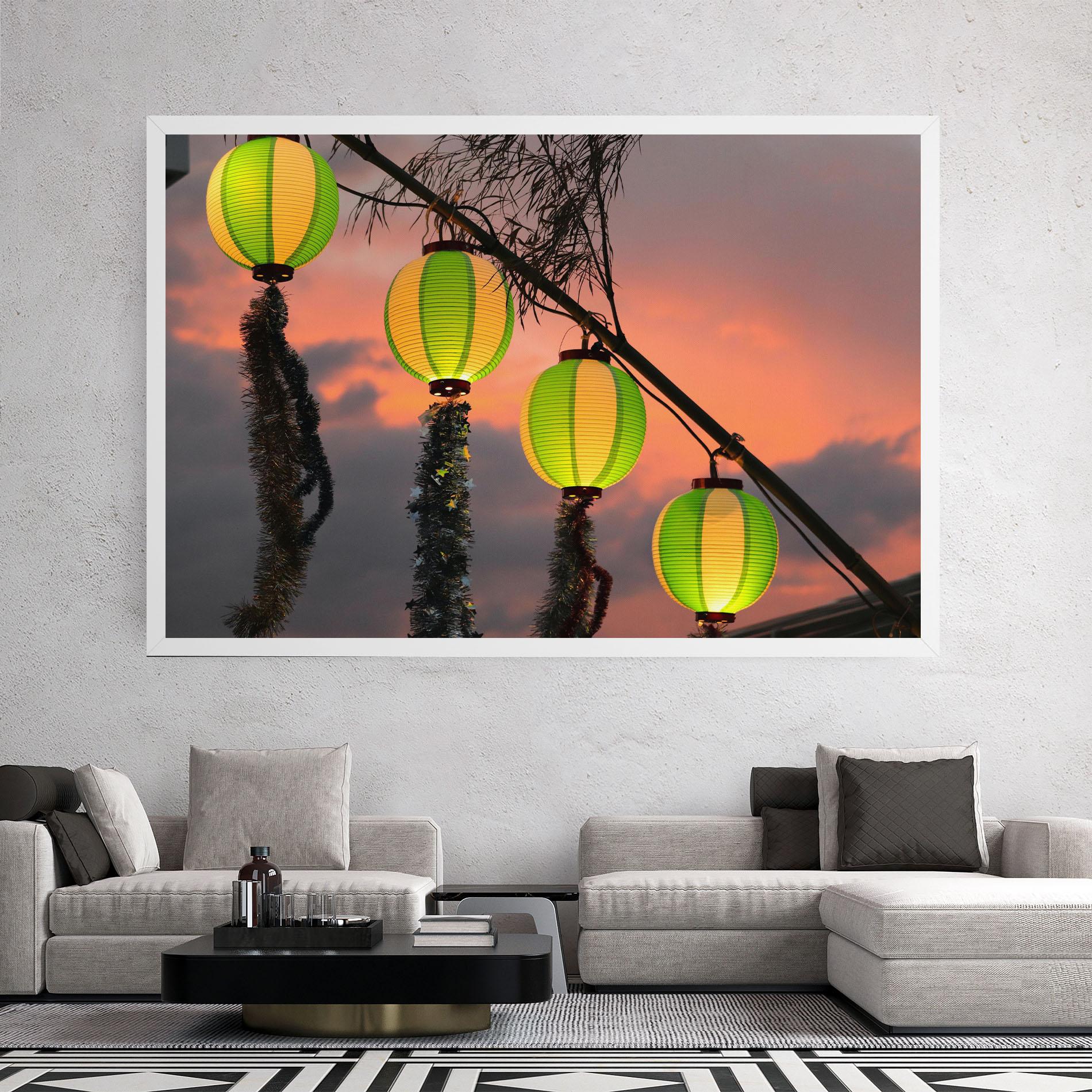 Leinwandbild Green Lights mockup 2
