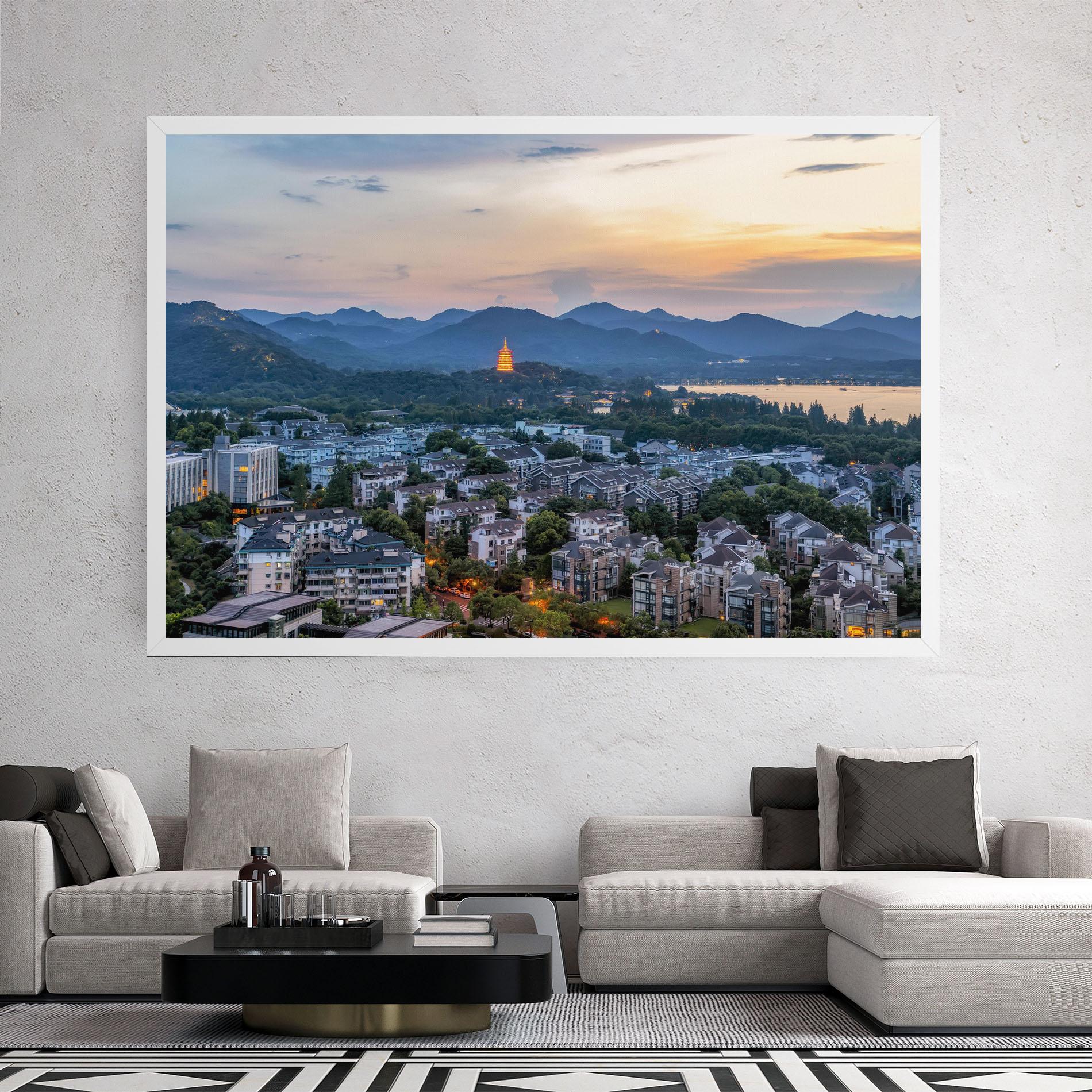 Leinwandbild Hangzhou China mockup 2