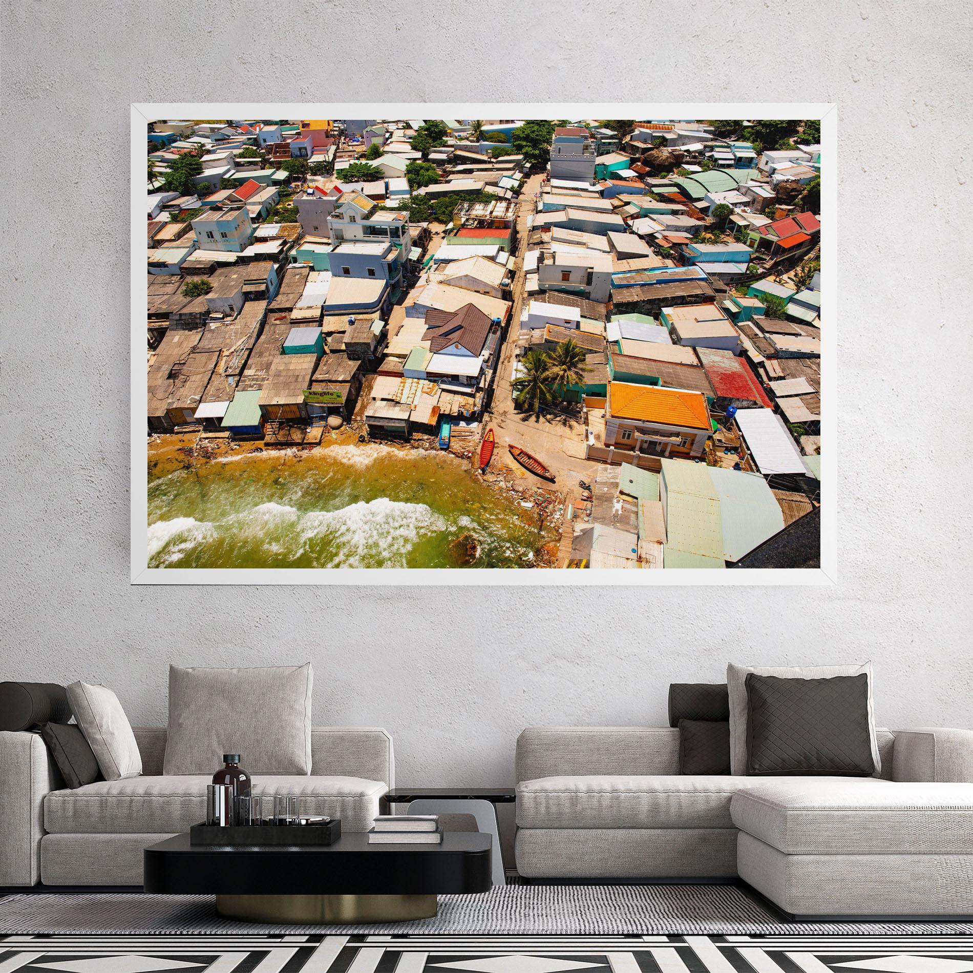 Leinwandbild Vietnam Slums mockup 2