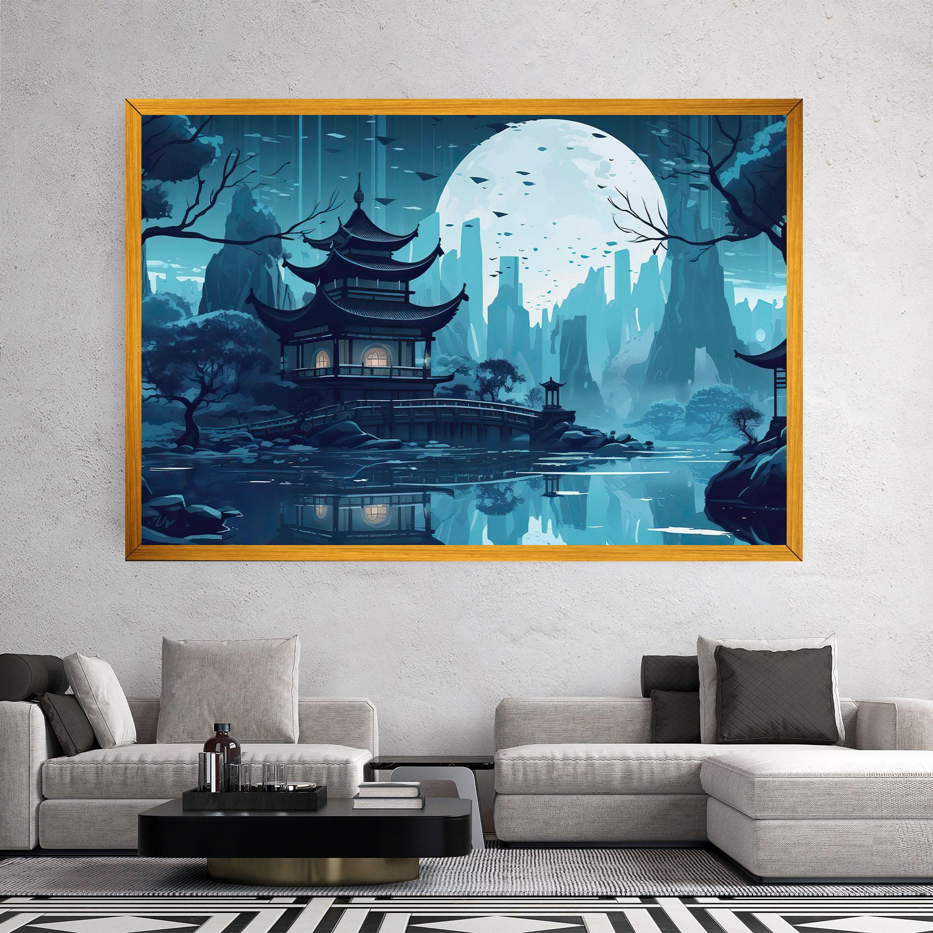 Leinwandbild Chinese Cartoon mockup 2