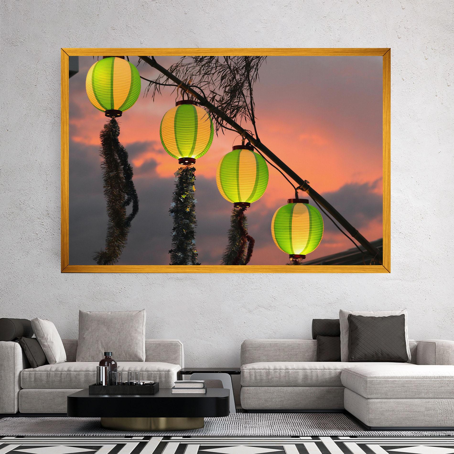 Leinwandbild Green Lights mockup 2