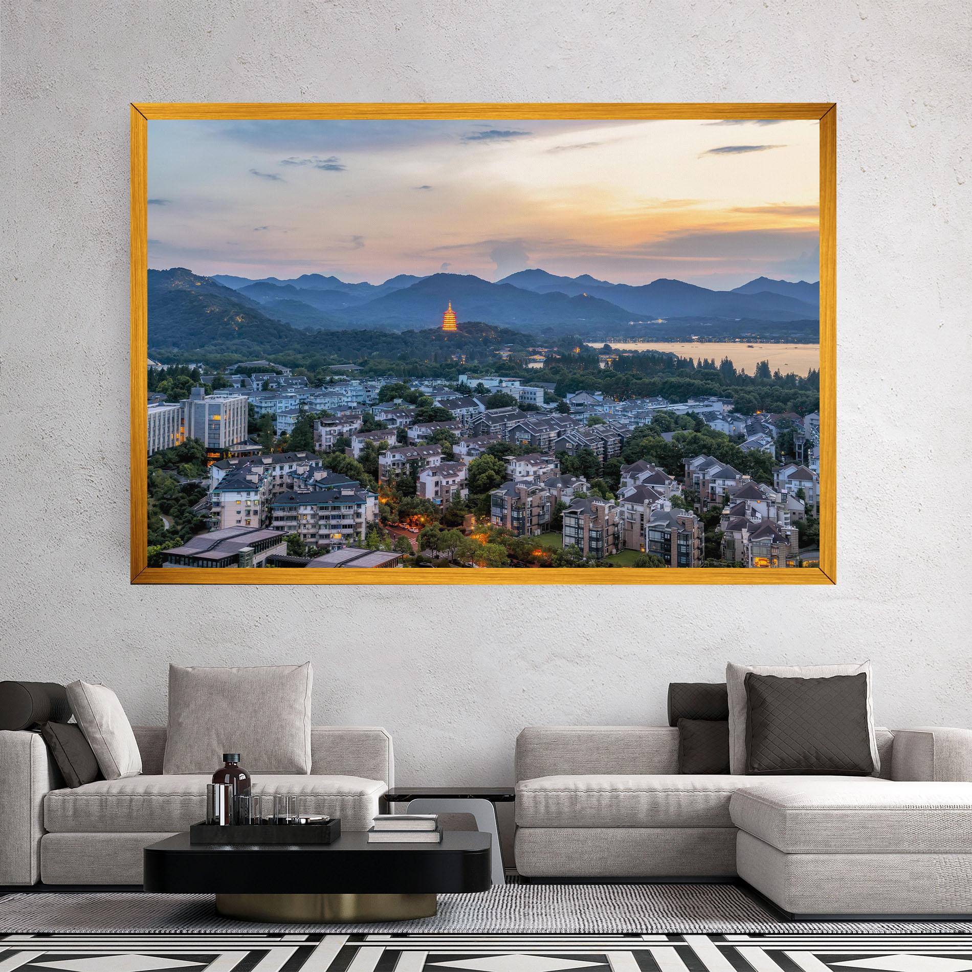 Leinwandbild Hangzhou China mockup 2