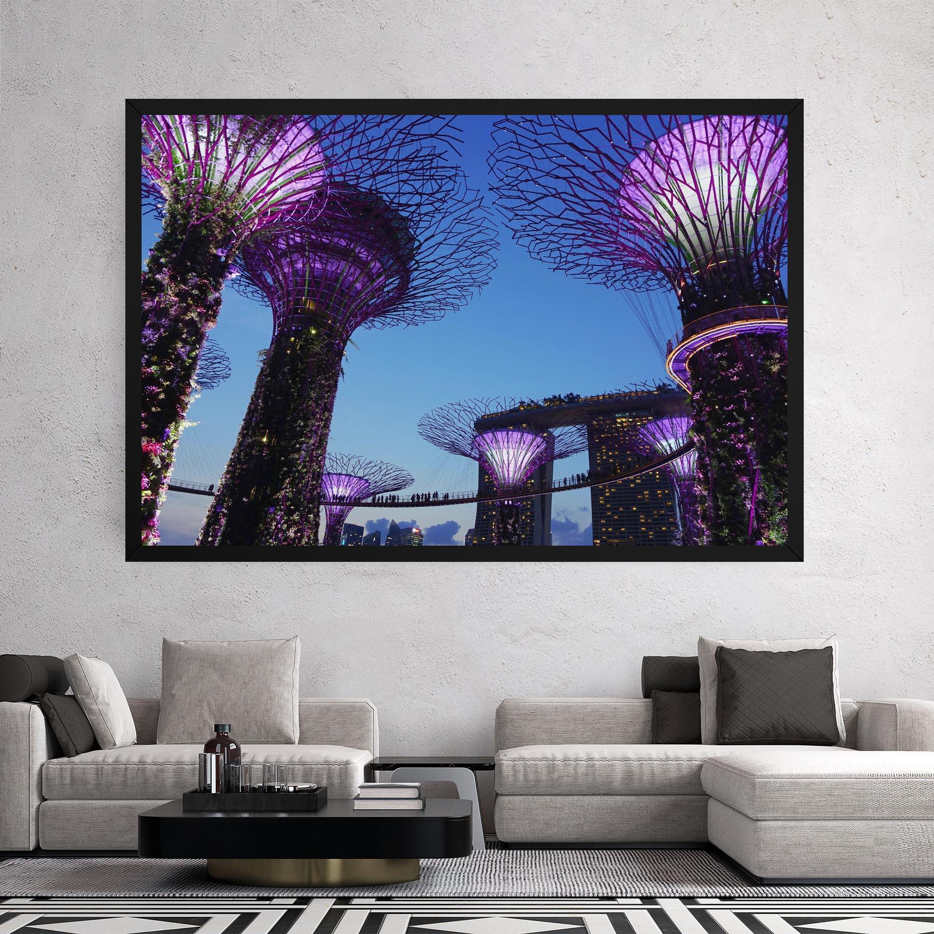 Leinwandbild Gardens By The Bay mockup 2