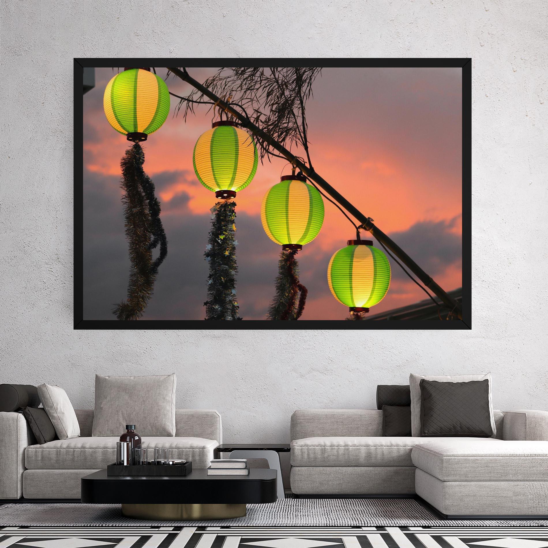 Leinwandbild Green Lights mockup 2