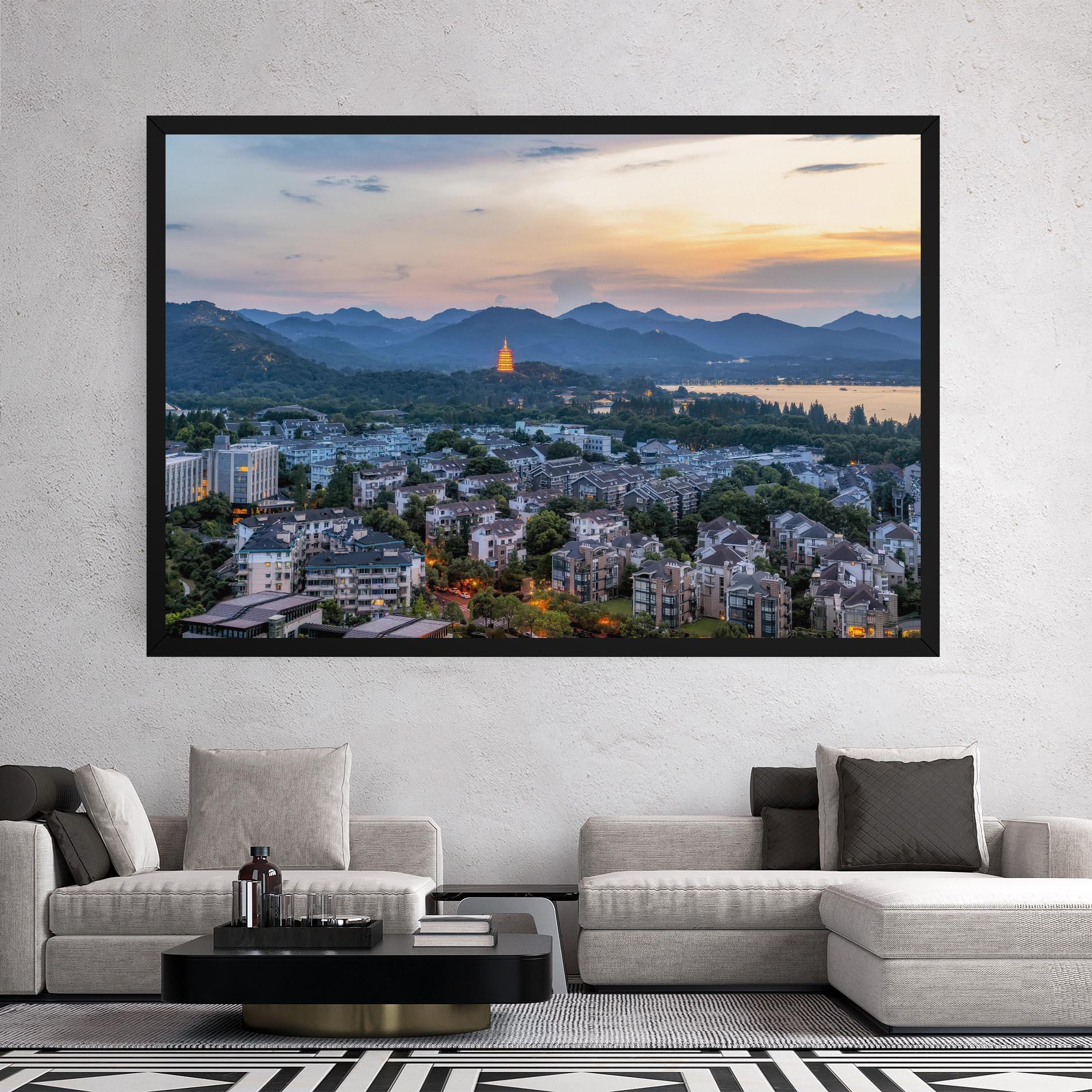 Leinwandbild Hangzhou China mockup 2