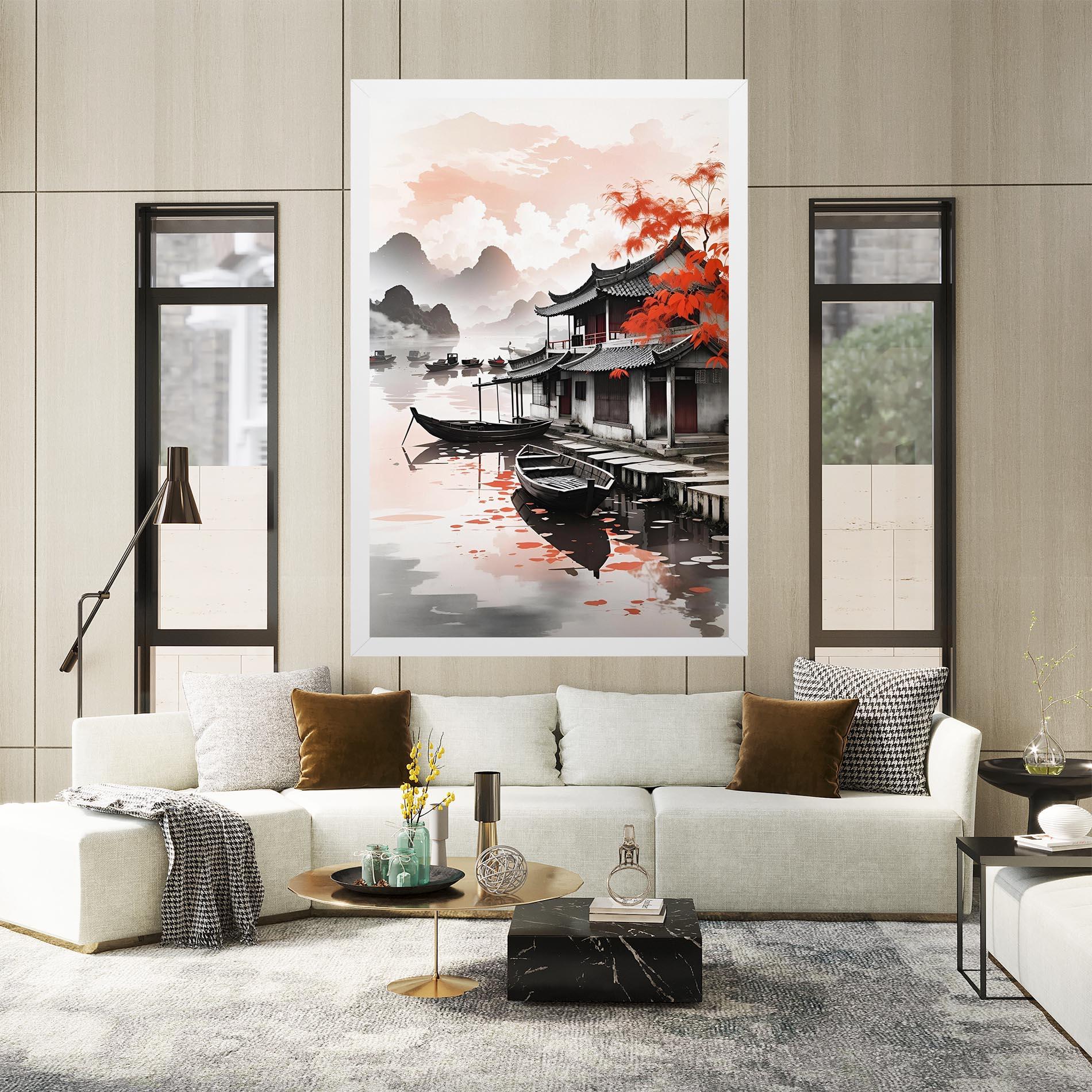 Leinwandbild Architecture Reflections mockup 2