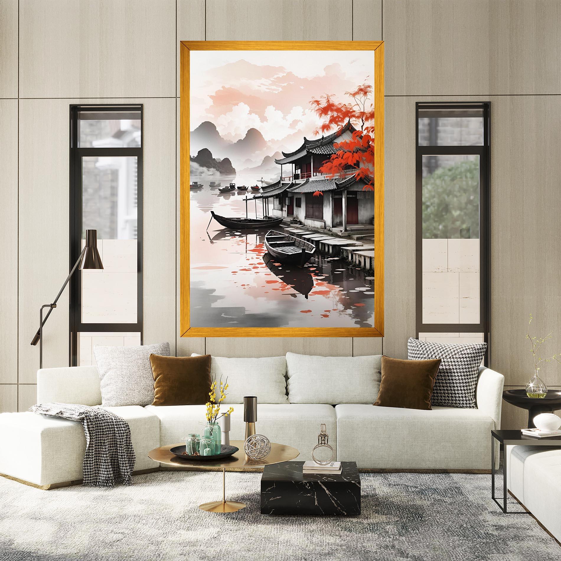 Leinwandbild Architecture Reflections mockup 2