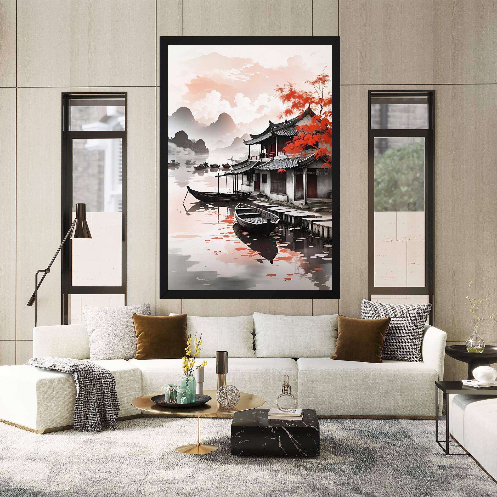 Leinwandbild Architecture Reflections mockup 2