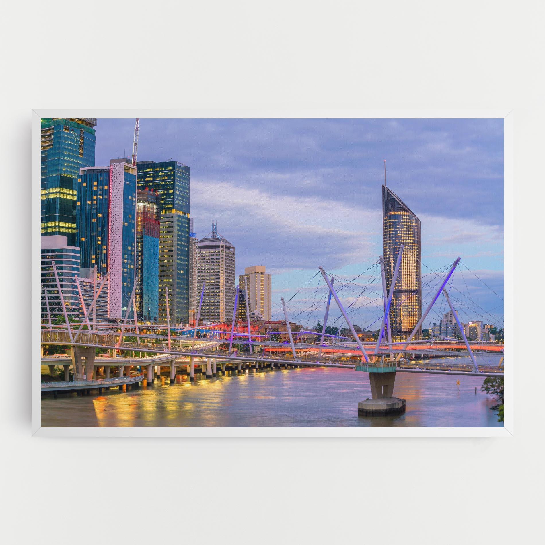 Leinwandbild Brisbane River Australia mockup 0