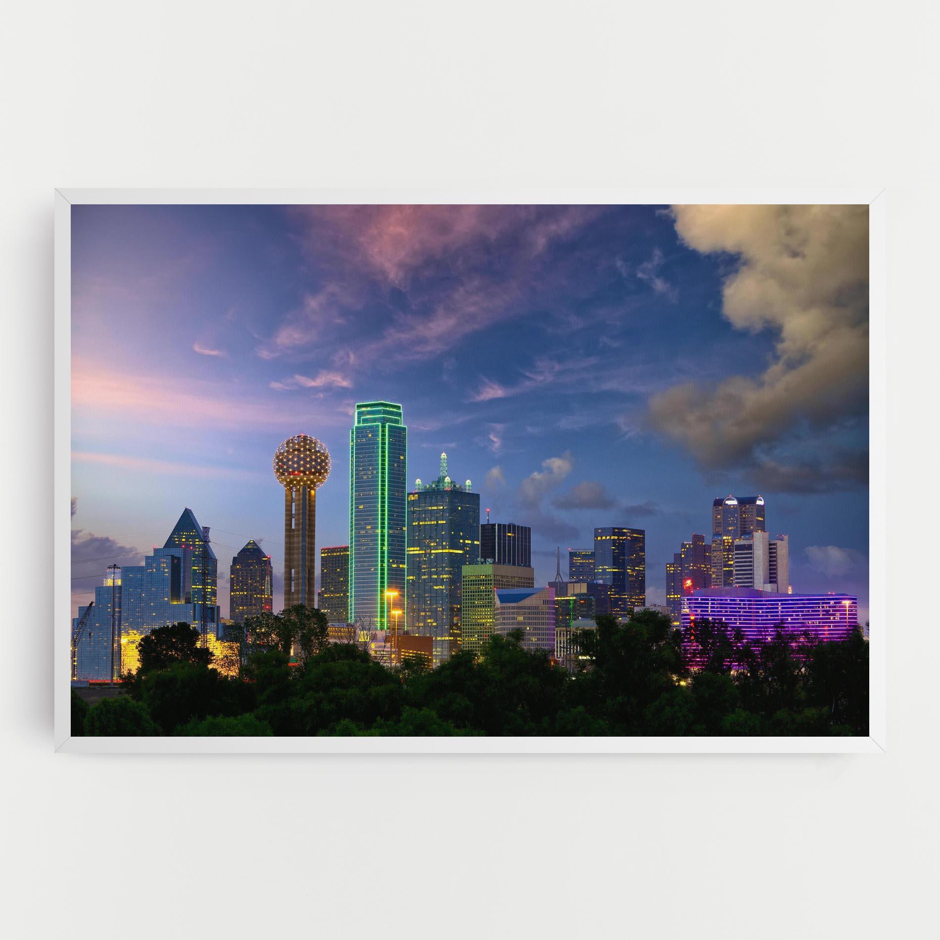Leinwandbild Dallas Dusk mockup 0