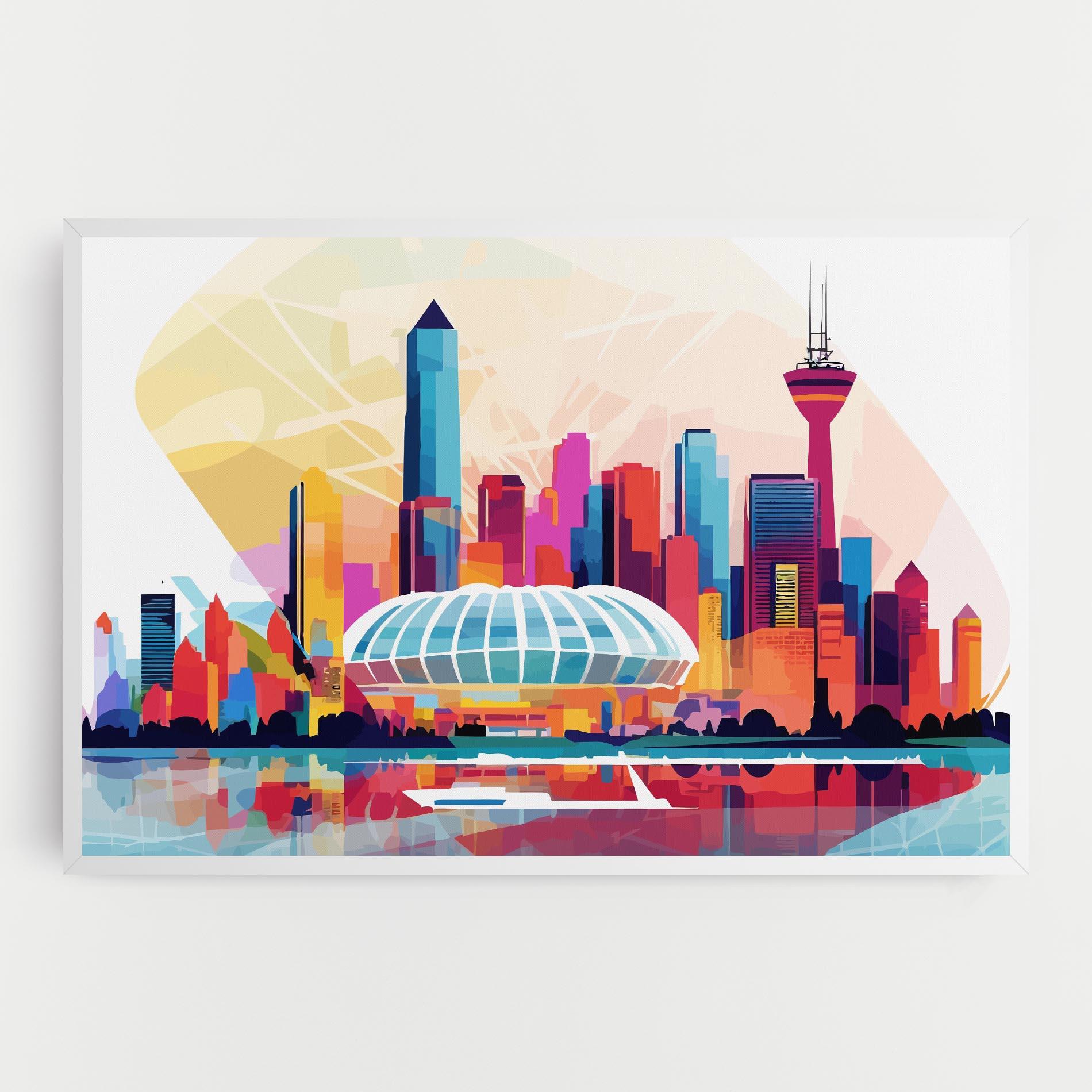 Leinwandbild Olympic Stadium Color mockup 0