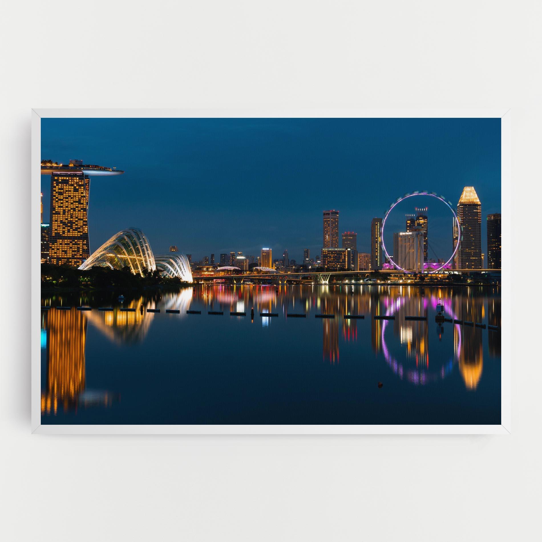 Leinwandbild Singapore City Skyline mockup 0