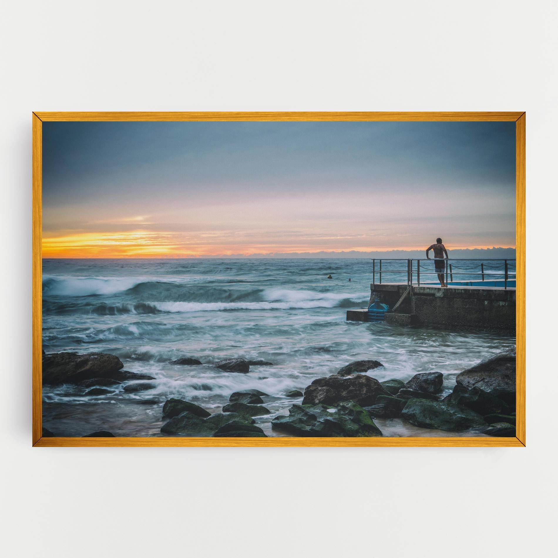 Leinwandbild Bondi Beach Sunset mockup 0